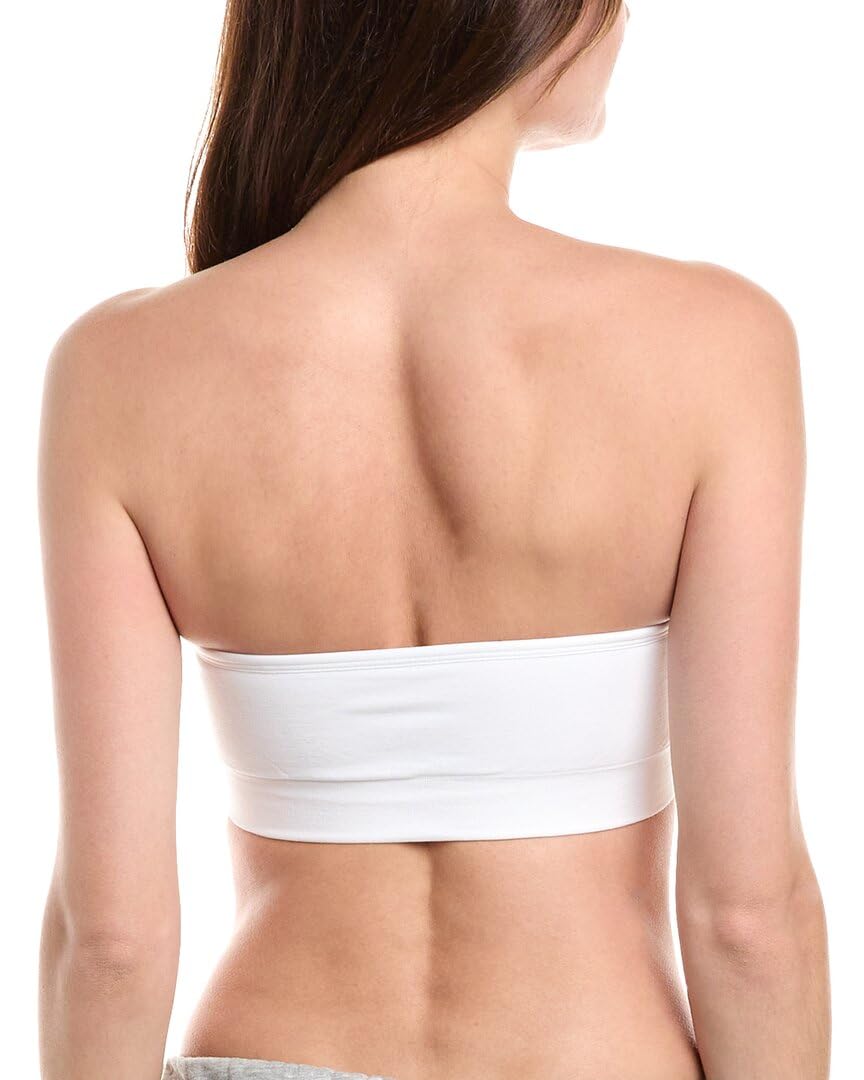 OnGossamer Women's Seamless Wireless Strapless Bandeau Bra - Soft Cotton Comfort for Beach, Yoga & Summer Outfits