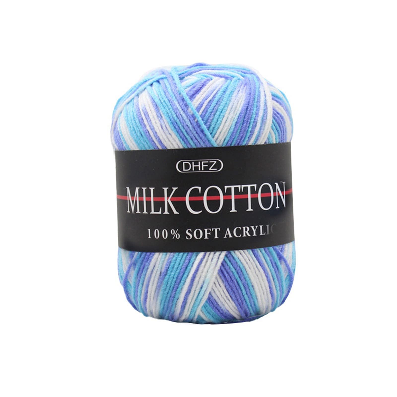 Lapierk Chunky Knit Cotton Blanket - Handmade Crochet Throw, Soft & Cozy Milk Blended Yarn, Colorful Home Decor (Multicolor, D) - Perfect for Sofa, Bed & Winter Warmth
