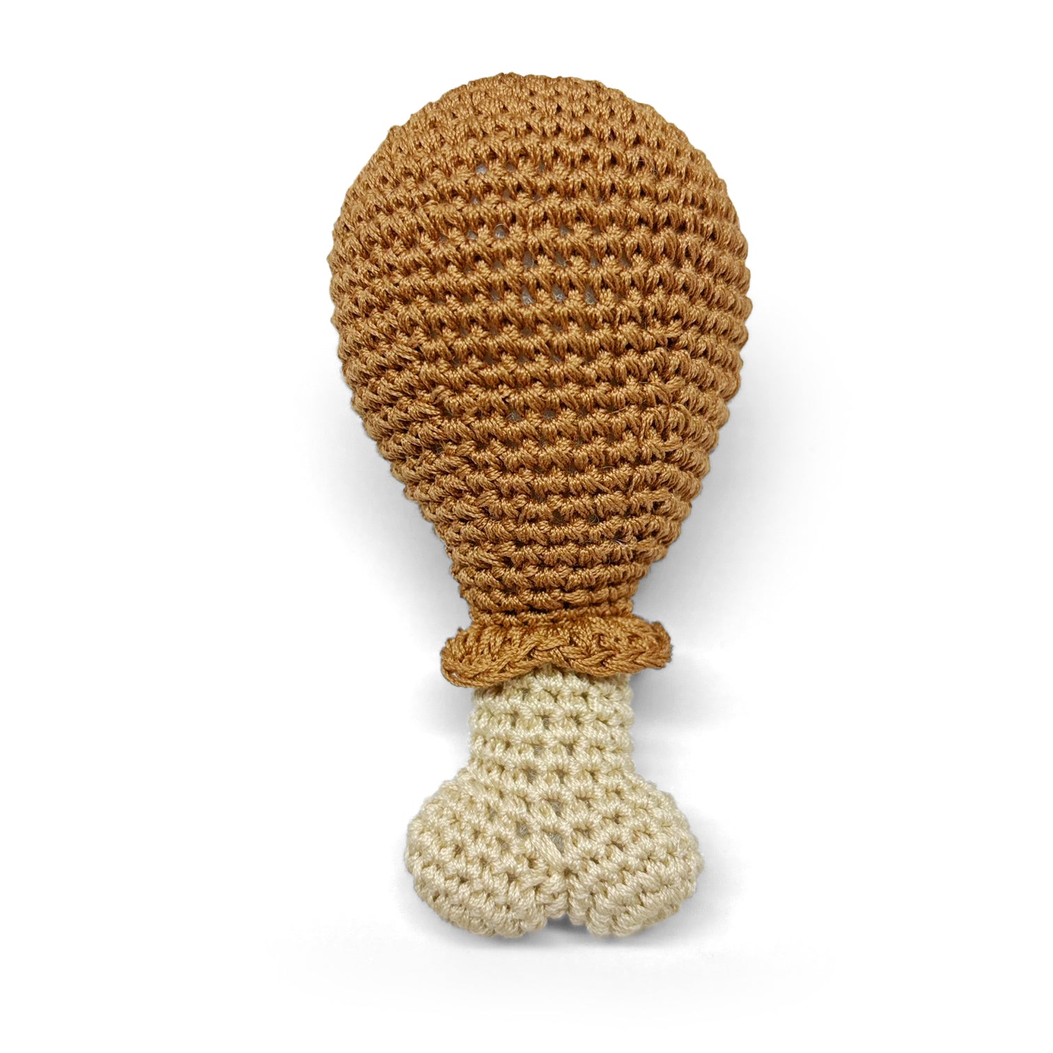 Soft Plush Chicken Leg Knit Toy for Dogs - Fun Chew Toy for Puppies & Small Pets - Perfect for Playtime & Training
