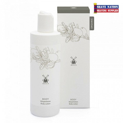 MÜHLE Organic Vegan Body Lotion for Dry Skin - Hydrating & Nourishing Moisturizer with Natural Ingredients - Perfect for Daily Skincare Routine & Post-Shower Use
