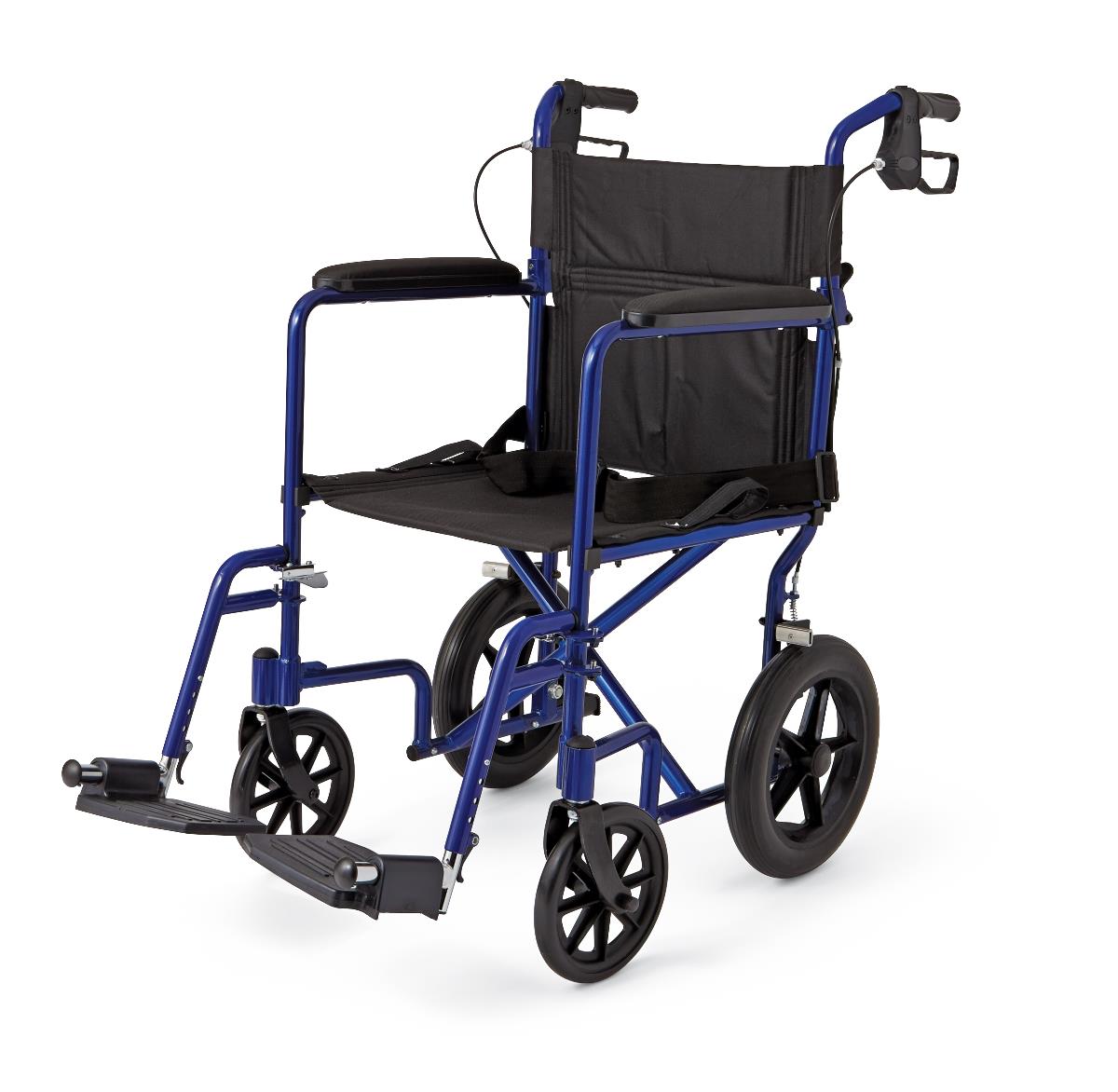 Lightweight Aluminum Transport Wheelchair with 12