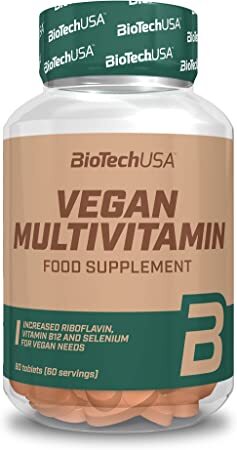 BioTechUSA Vegan Multivitamin Supplement - 60 Tablets for Daily Nutrition & Immune Support | Plant-Based Multivitamin for Men & Women | Perfect for Vegan Lifestyle & Active Health Routine