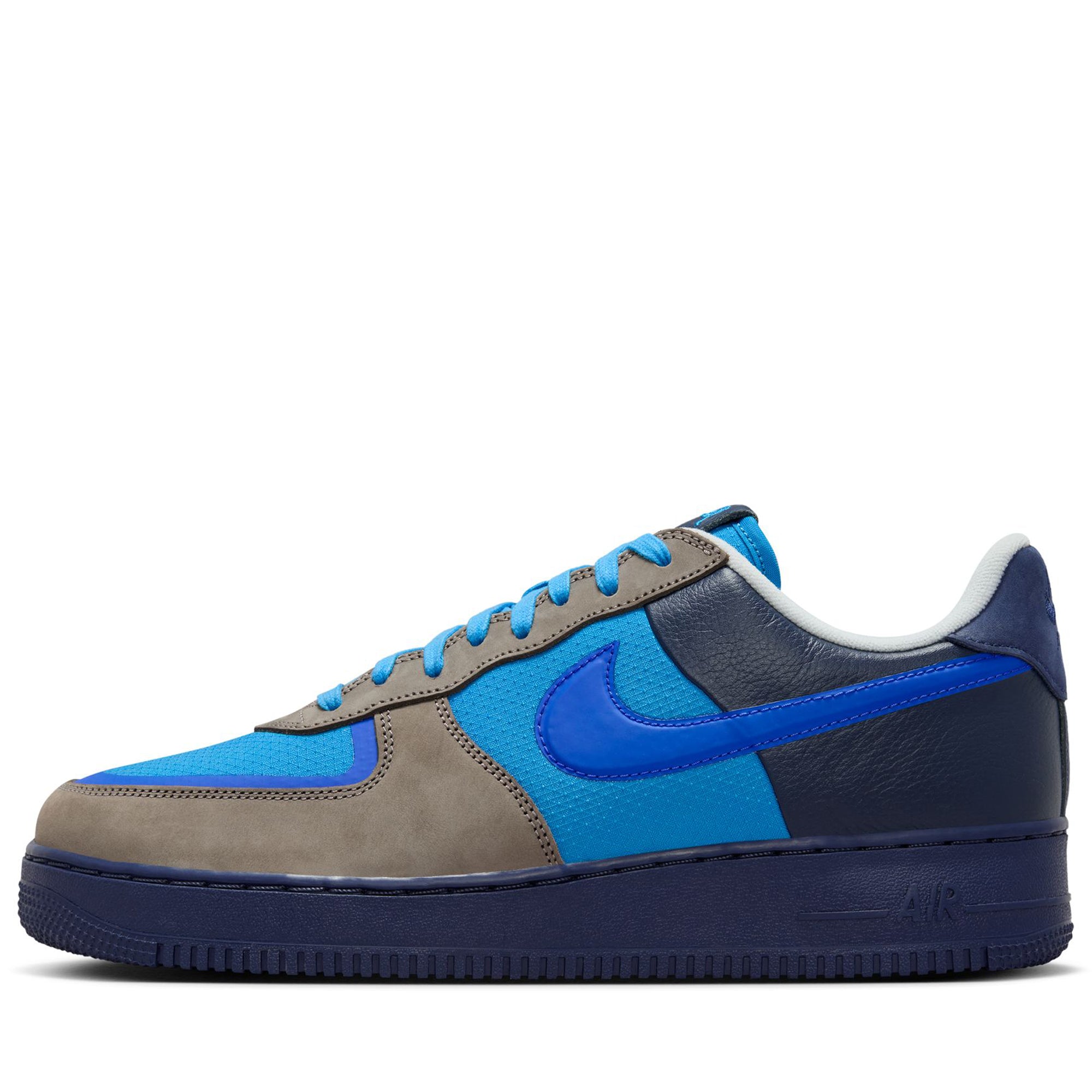 Stash x Nike Air Force 1 Low Sneakers - Soft Grey/Varsity Royal Colorway - Limited Edition Men's Basketball Shoes for Streetwear & Casual Wear