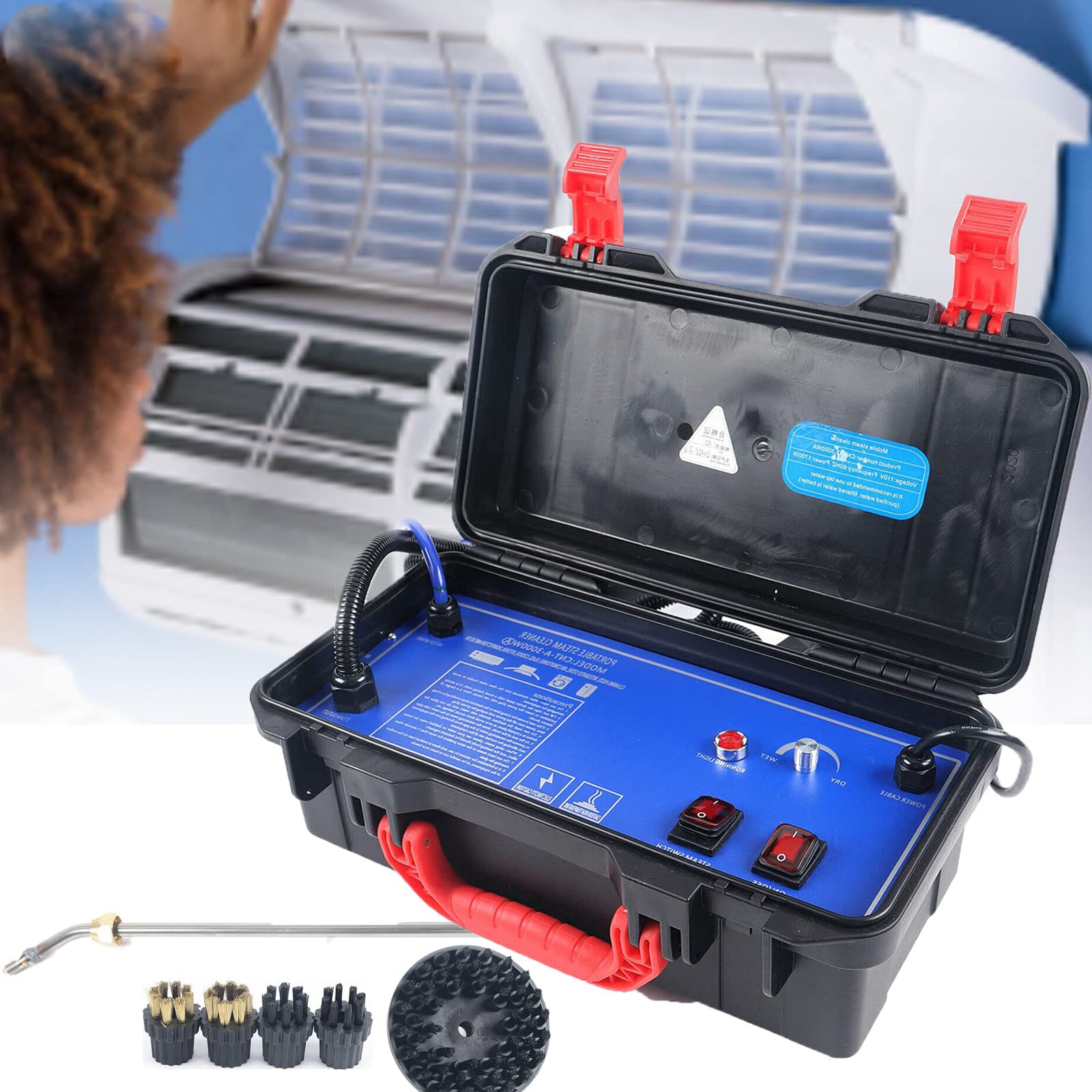 Multifunctional Handheld Steam Cleaner 1700W 110V - Portable Steam Cleaning Machine for Cars, Home, Floors & More | Quick & Powerful Deep Cleaning