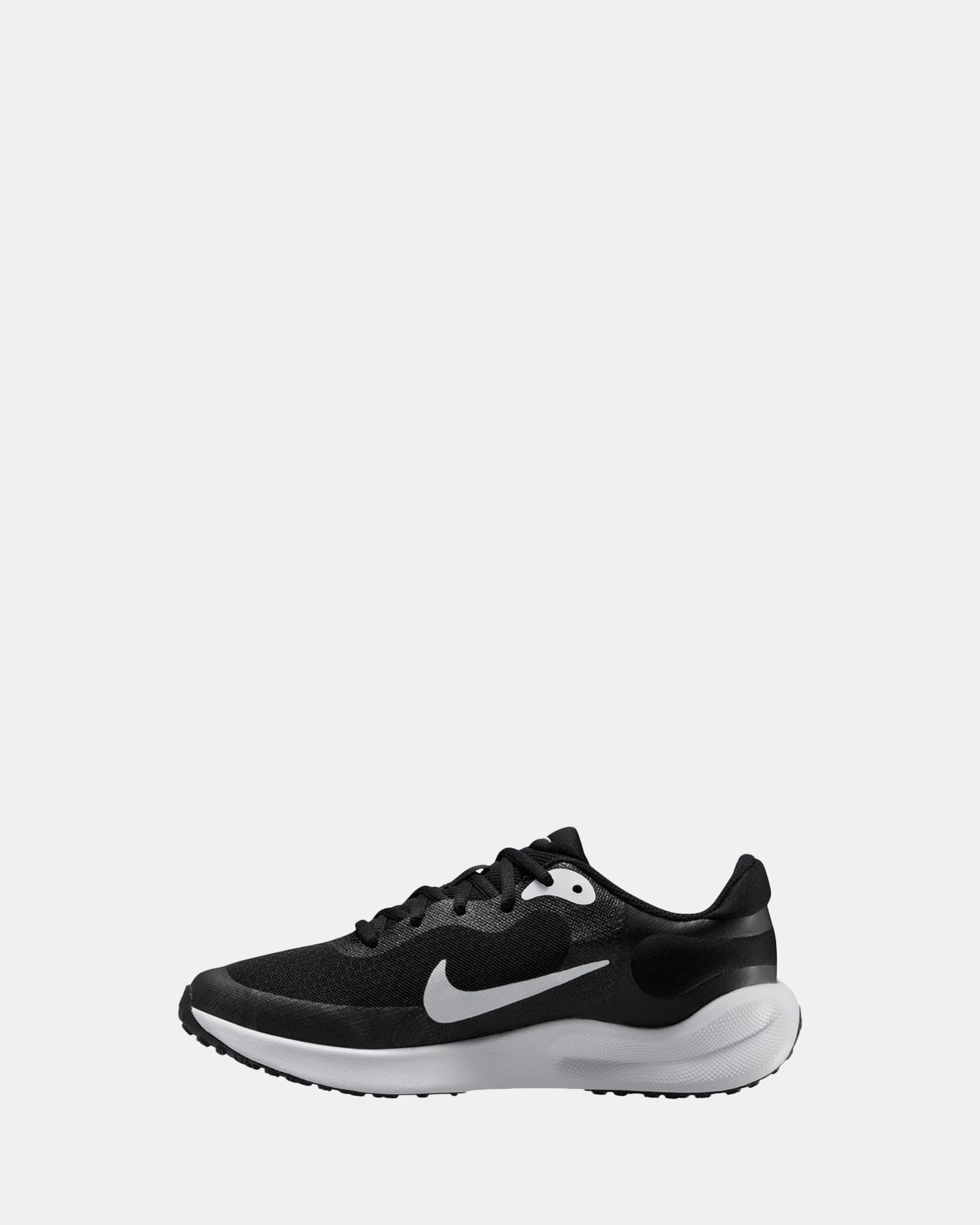 Revolution 7 Grade School Sneakers - Black & White Athletic Shoes for Kids - Perfect for Running, Gym & Everyday Wear