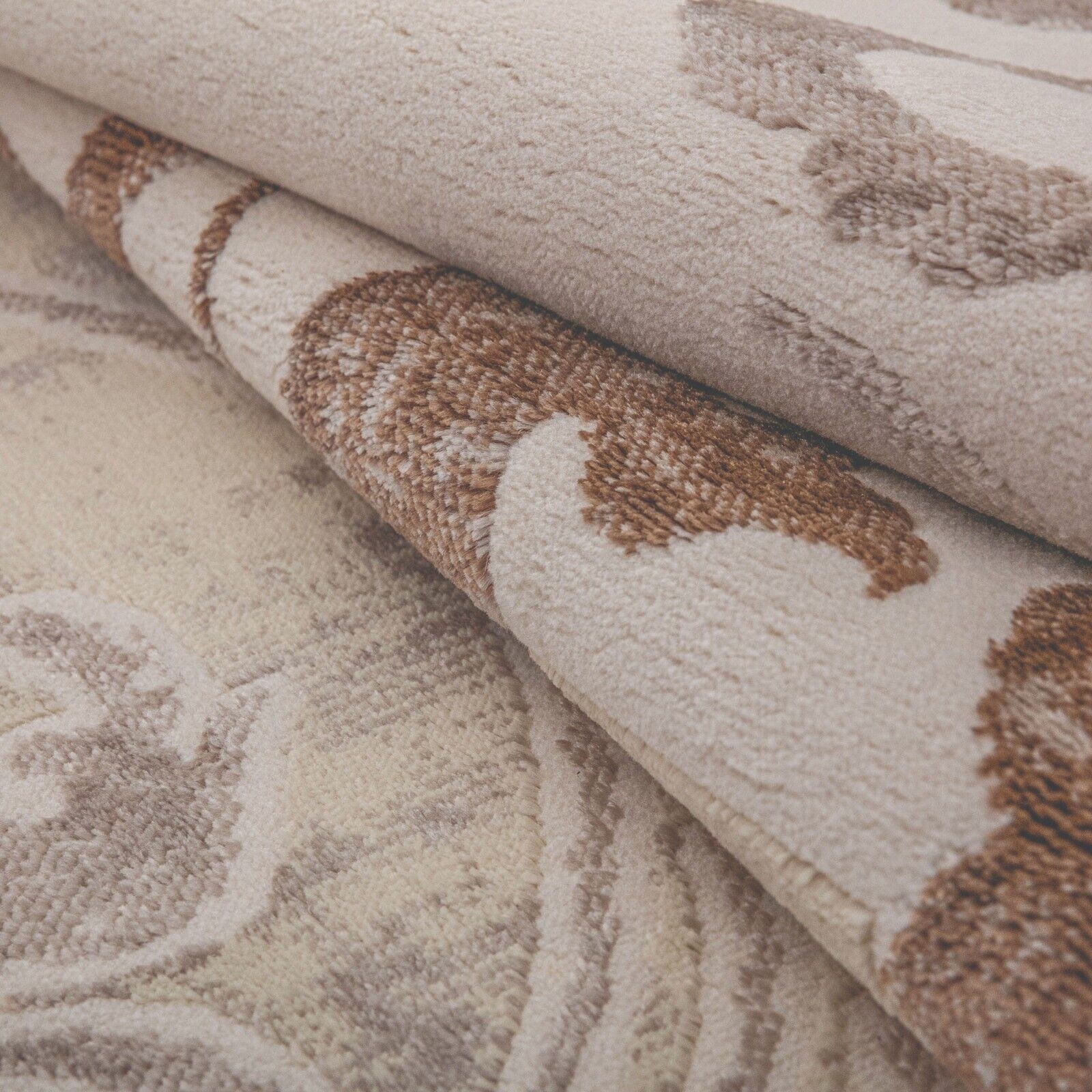 Storyville Scroll Modern Indoor Area Rug & Runner Rug - Soft Non-Slip Living Room Carpet for Bedroom, Hallway, and Home Decor