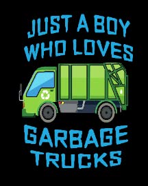 Boy Who Loves Garbage Trucks