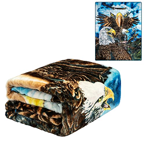 Signature Find 13 Eagles Blue Queen 79'' X 95''
