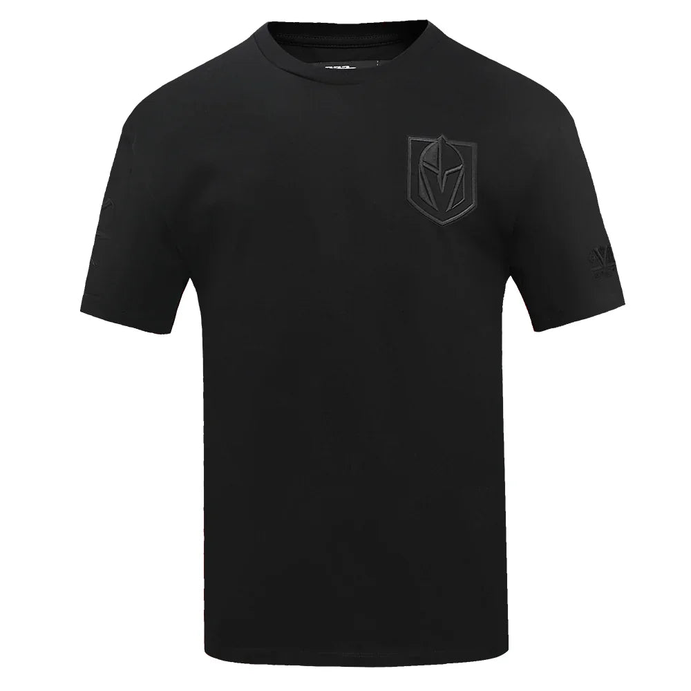 Men's Pro Standard Vegas Golden Knights CJ All Black Drop Shoulder T-Shirt | NHL Hockey Fan Apparel | Game Day & Casual Wear