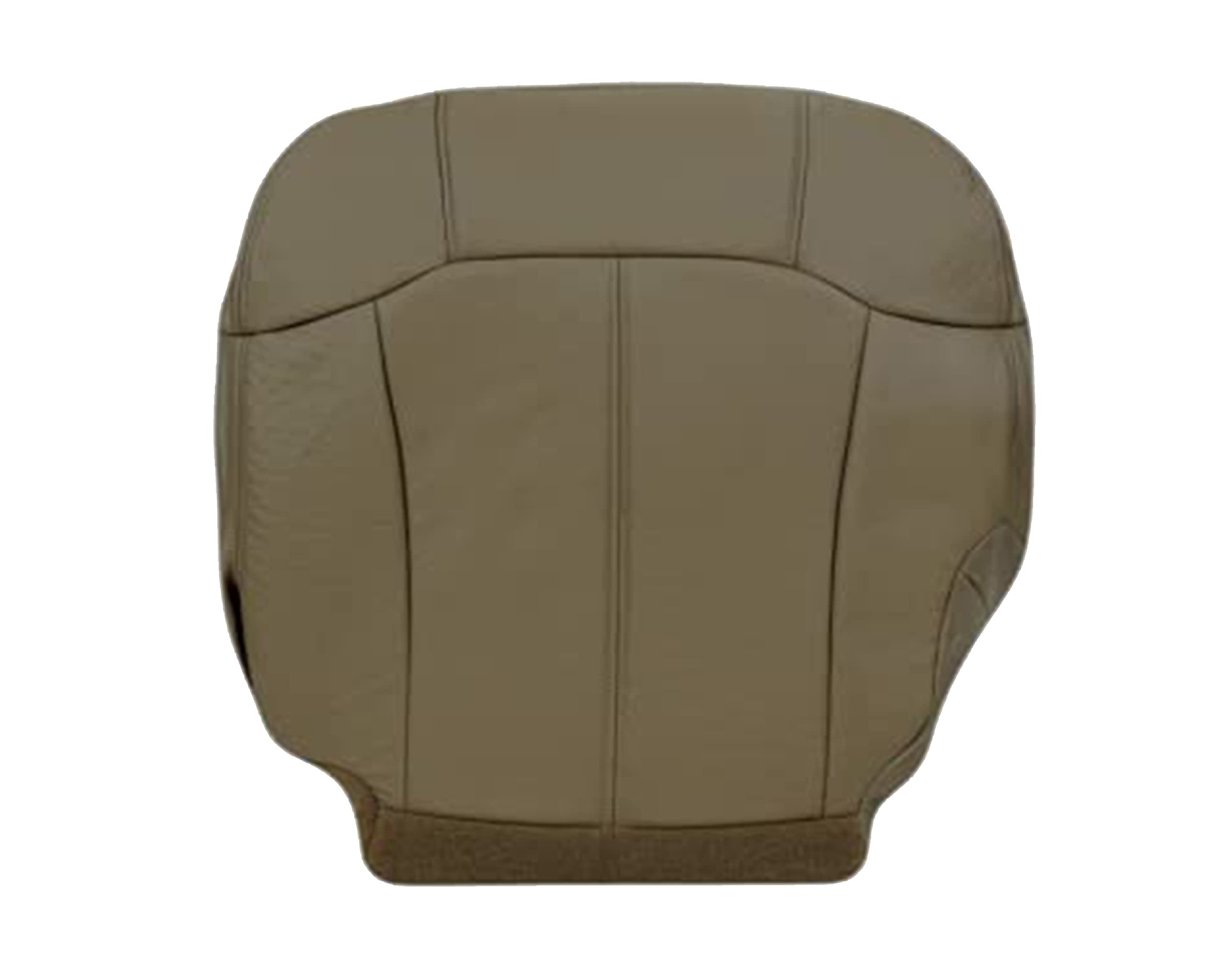 1999-2002 Chevy Silverado Leather Seat Cover Replacement - Medium Neutral Tan Driver Bottom Seat Cover - Durable & Custom Fit for Chevy Silverado Trucks - Perfect for Restoration, Protection & Comfort Upgrade