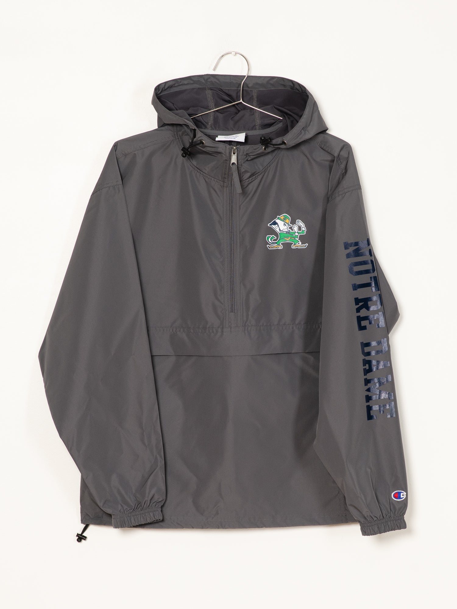 Champion Packable Jacket Notre Dame - Lightweight Waterproof Windbreaker for Men & Women - Perfect for Travel, Hiking & Outdoor Activities - Clearance Sale