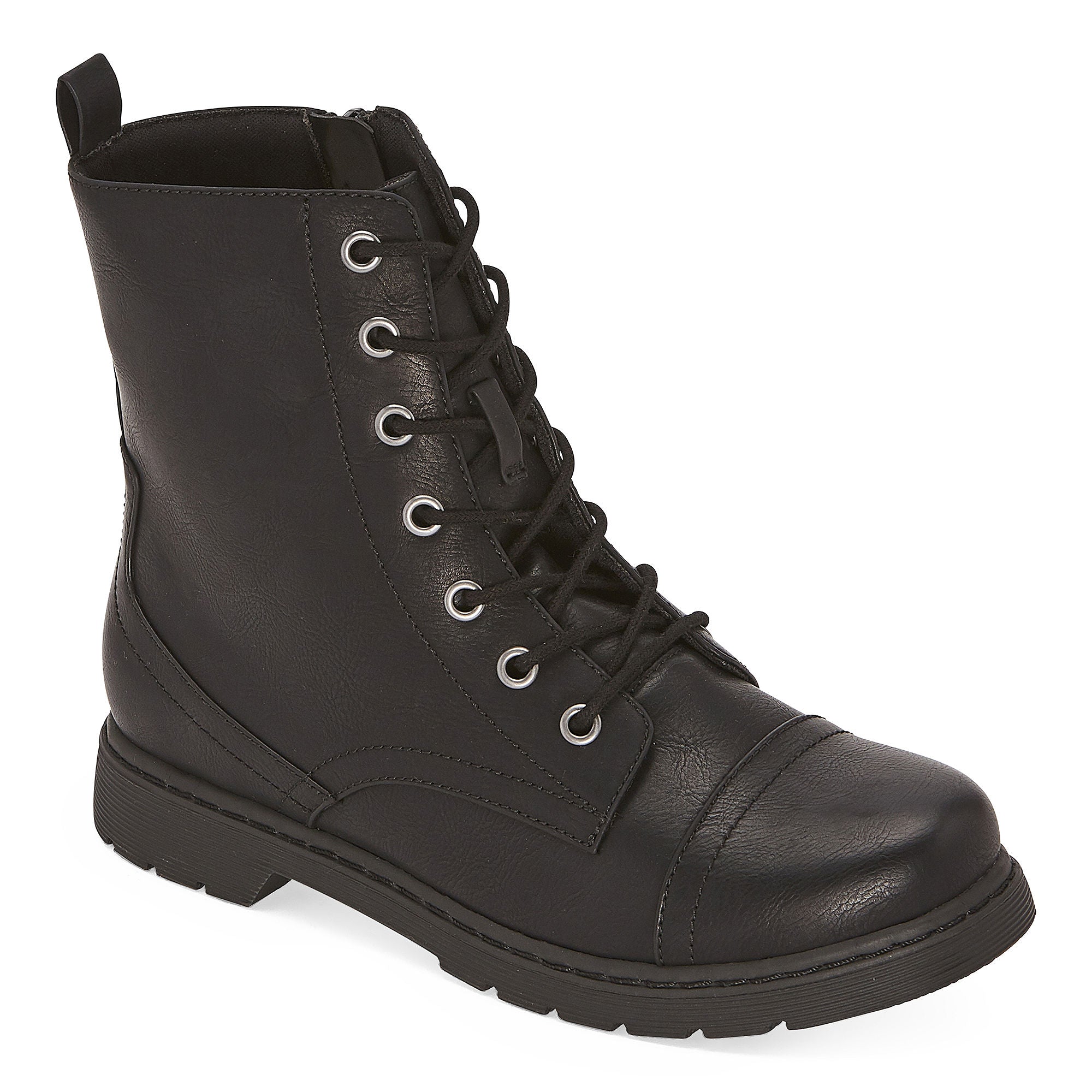 Arizona Women's Queen Combat Boots - Black Block Heel Ankle Boots Size 11 Medium | Stylish & Comfortable for Everyday Wear, Work & Outdoor Activities