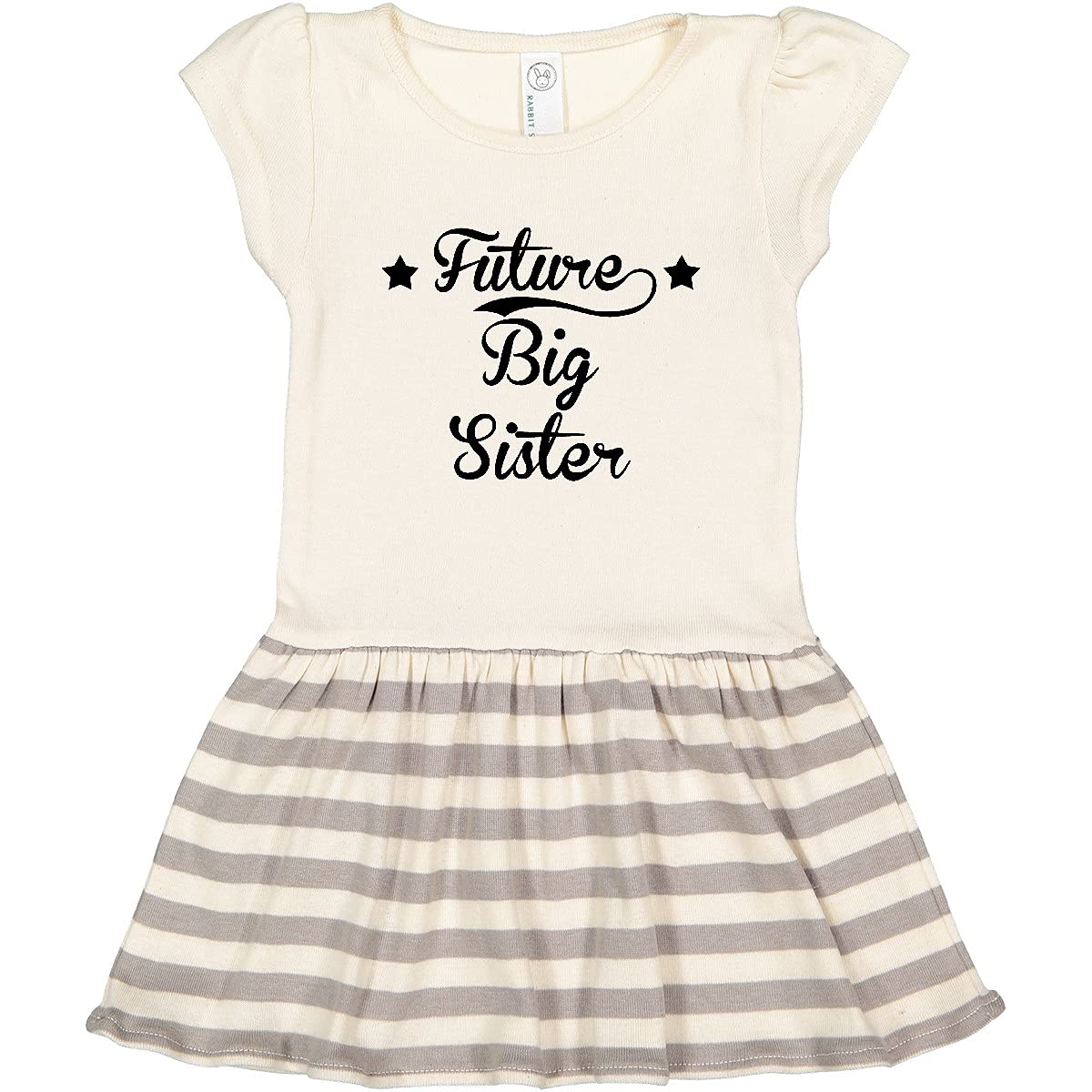 Inktastic Future Big Sister Toddler Dress - Cute & Comfortable Baby Girl Outfit for Sibling Announcement, Family Photos & Special Occasions