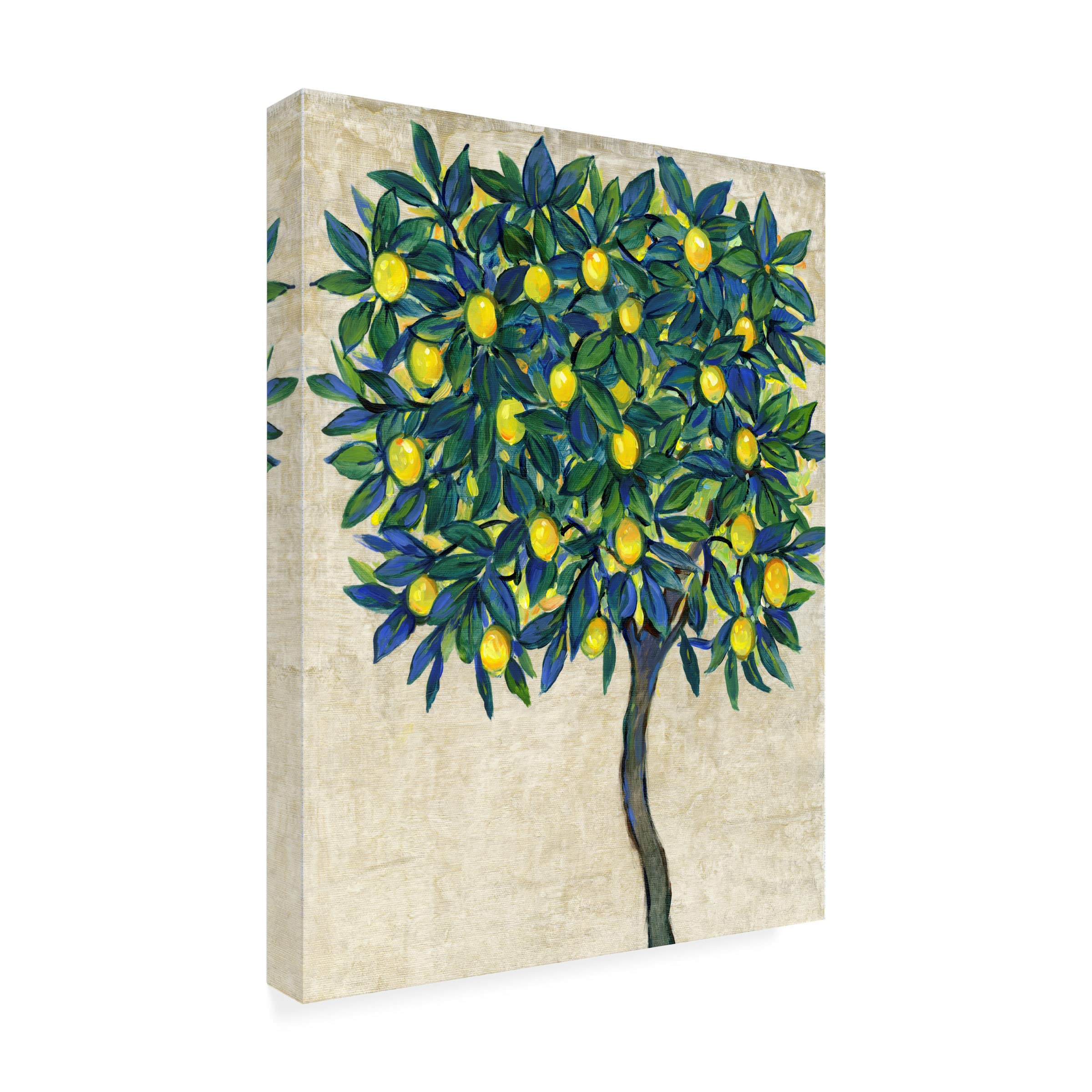Trademark Fine Art 'Lemon Tree Composition I' by Tim OToole - 35x47 Inch Canvas Wall Art for Living Room, Bedroom & Office Decor