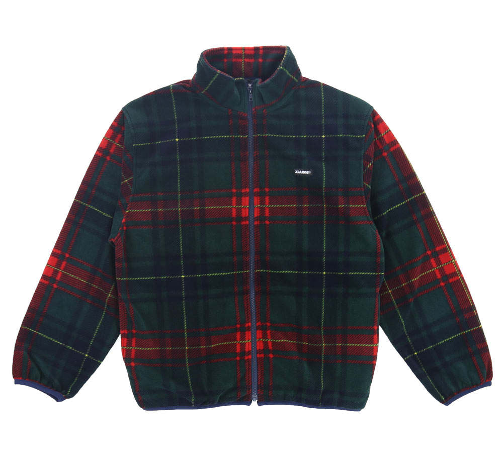 Full Zipped Check Fleece Jacket for Men & Women - Cozy Winter Outerwear for Hiking, Camping & Outdoor Activities