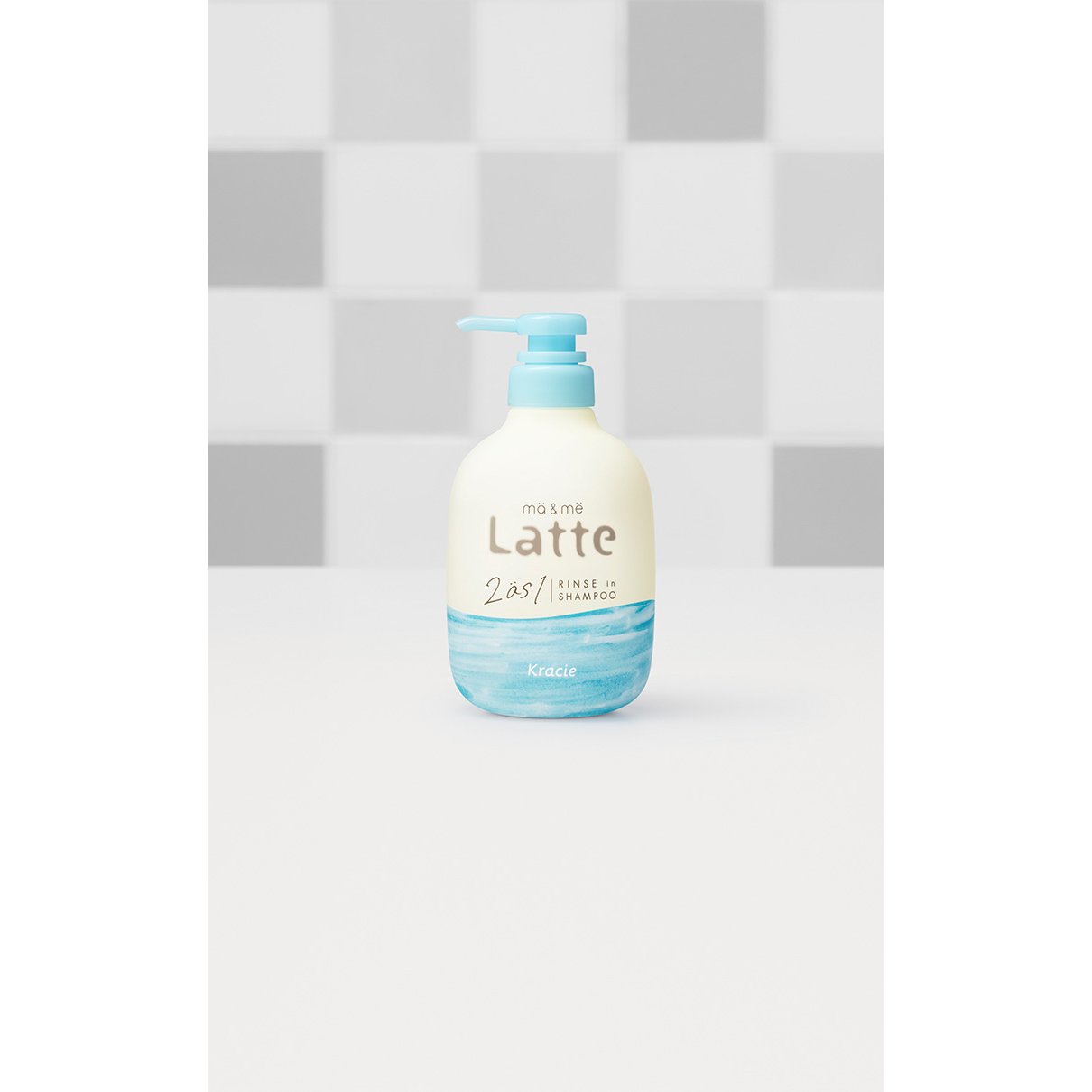 Kracie Ma & Me Latte 2-in-1 Rinse-In Conditioning Shampoo 490ml - Gentle Hair Cleansing & Nourishment for Daily Use at Home or Salon