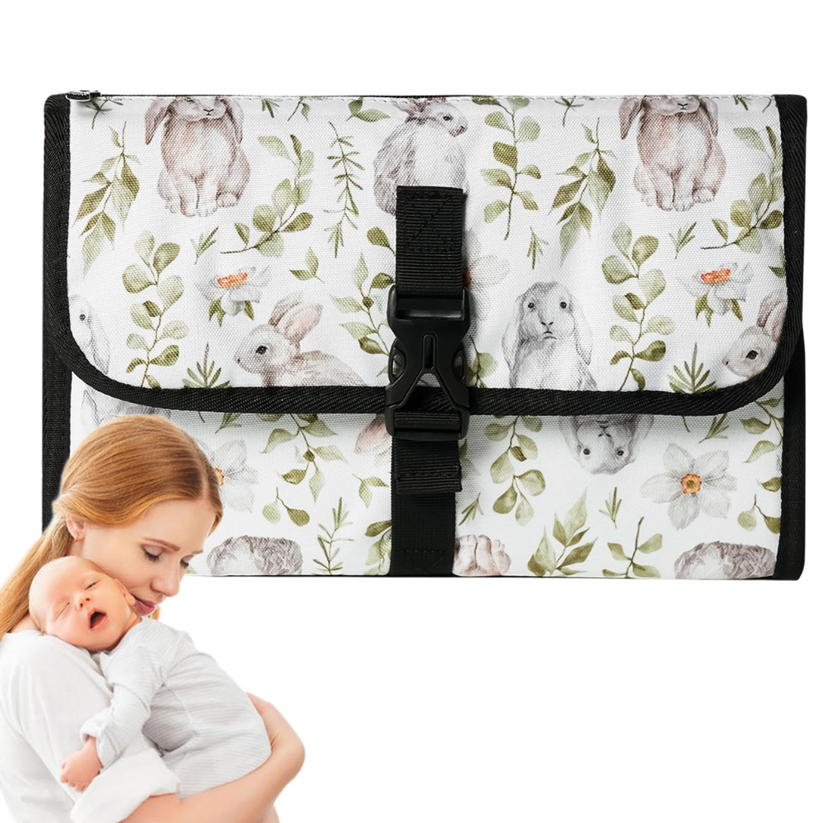 Portable Baby Diaper Changing Pad - Waterproof Foldable Travel Changing Mat for Infants & Toddlers | Compact Diaper Changer Bag for On-the-Go Parents | Perfect for Airplane, Car & Outdoor Use