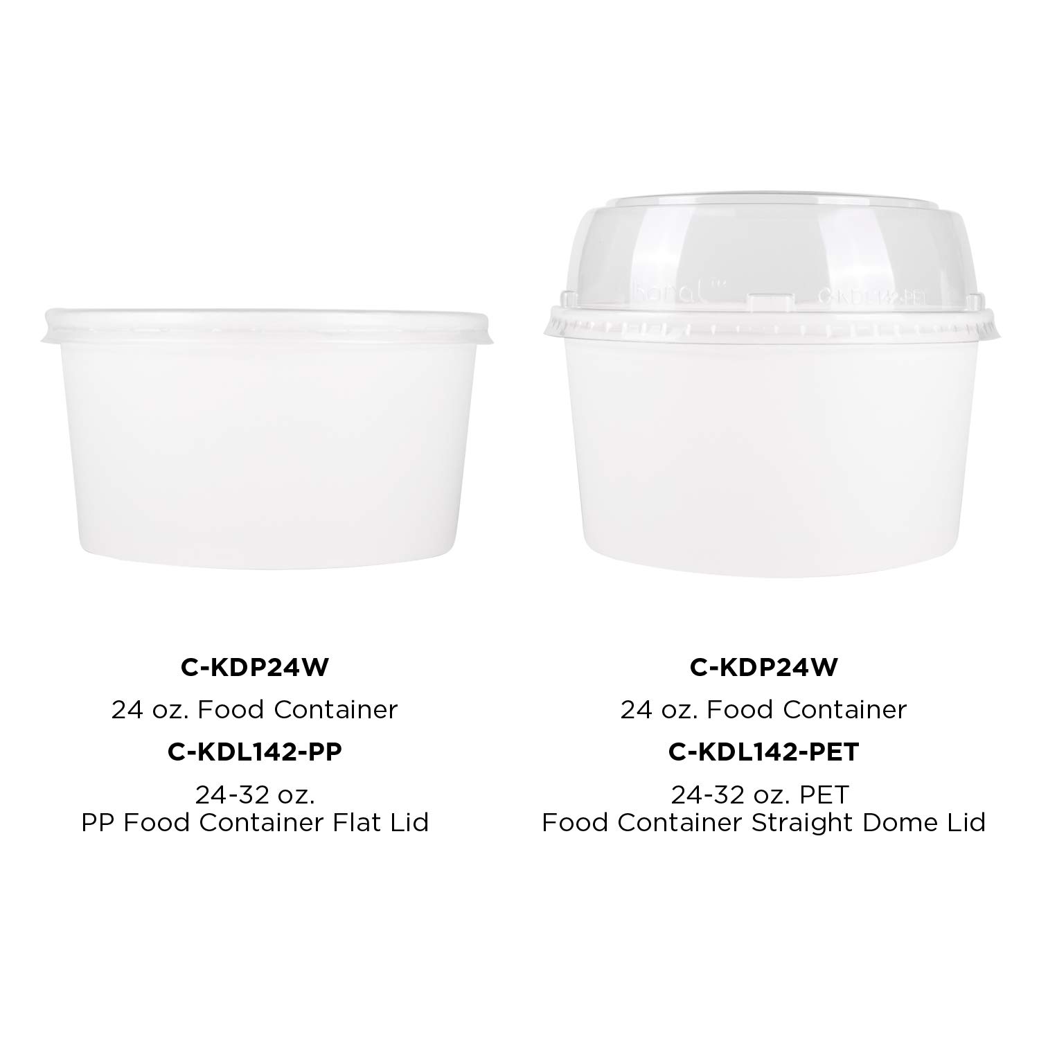 24oz (1000 Count) White Disposable Paper Soup Bowls - Ideal for Hot & Cold Foods, Soups, Noodles, Pasta, Snacks - Perfect for Restaurants, Catering, Parties, Picnics & Takeout (C-KDP24W)