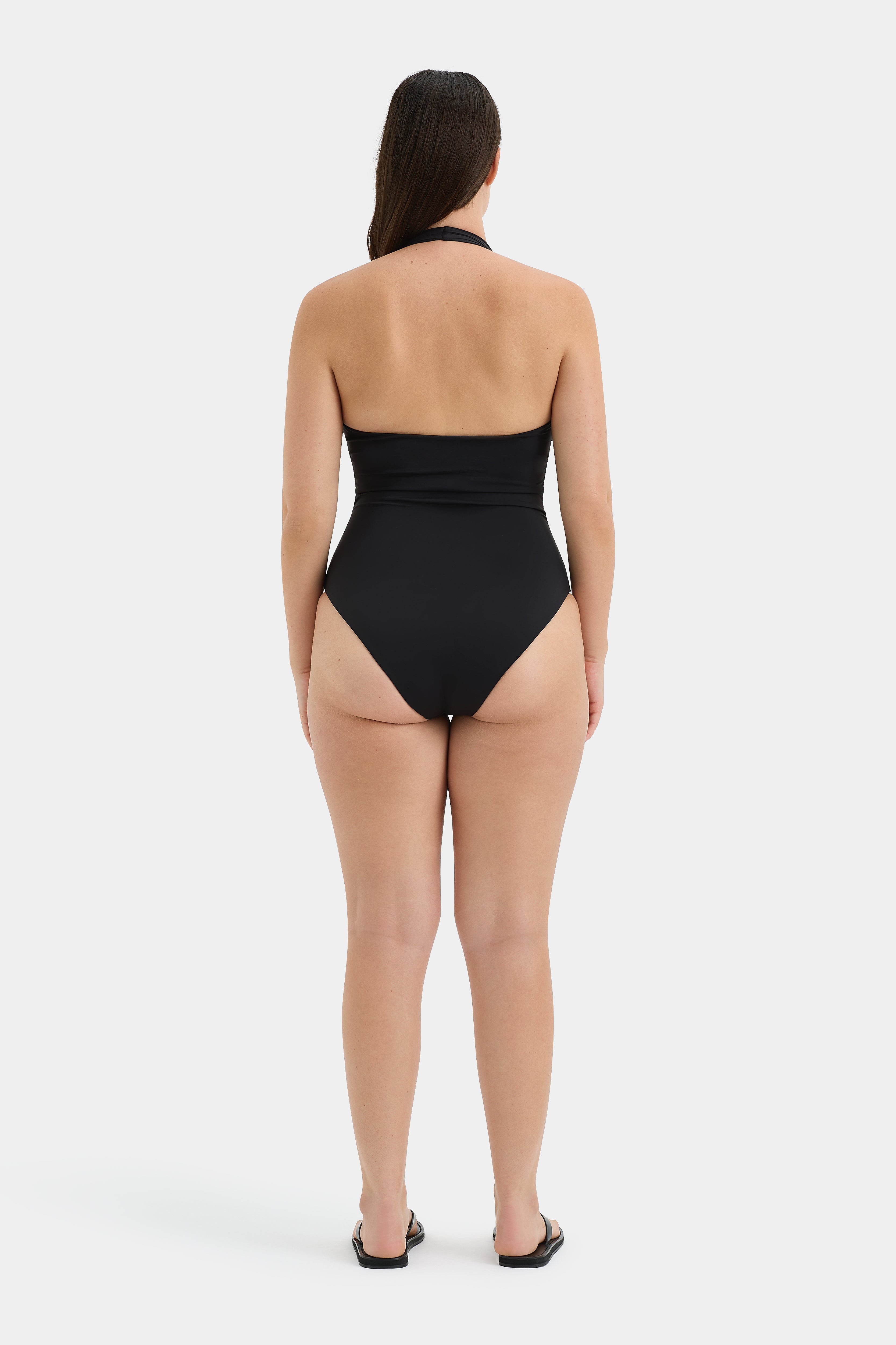 Clarita Knot One Piece Swimsuit - Sexy High Waisted Bikini Bottom & Halter Top for Women - Perfect for Beach, Pool, Vacation & Summer Outfits