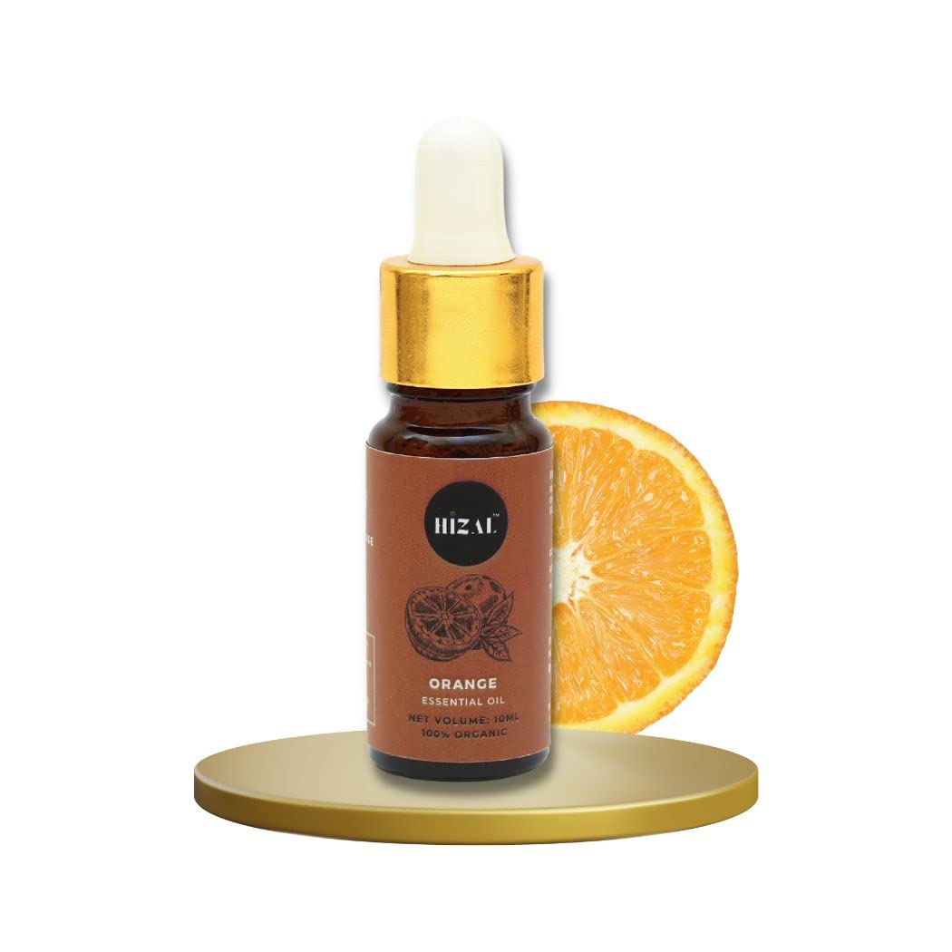 100% Pure & Natural Orange Essential Oil - 10ML for Face, Hair, Skin Care & Aromatherapy | Mood Boosting, Stress Relief & Home Diffuser Use