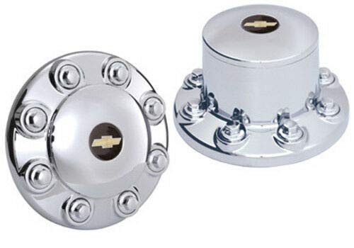 Eagle Flight Chrome Center Cap Set Compatible with 2019-2024 Chevy/GMC 4500HD & 5500HD 19.5