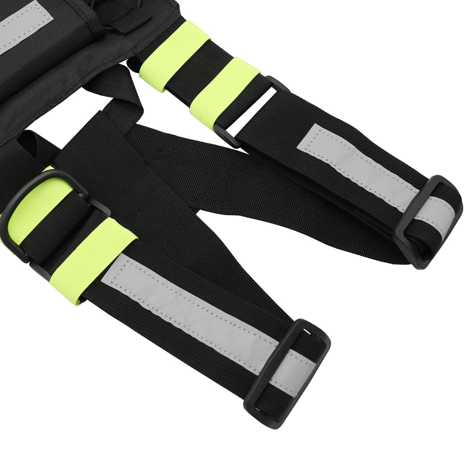 Two Way Radio Shoulder Holster - Reflective Chest Harness Holder Vest with Front Pouch for Walkie Talkie | Perfect for Security, Construction & Outdoor Activities