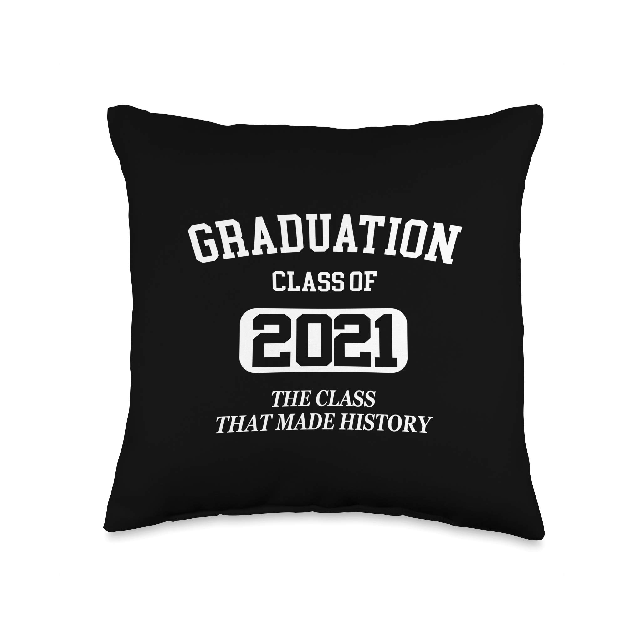 2021 Graduation Gifts for Him & Her - Personalized Senior Class Throw Pillow | Unique Graduation Present for College, High School Grads | Perfect Dorm Decor & Gift for Graduation Party