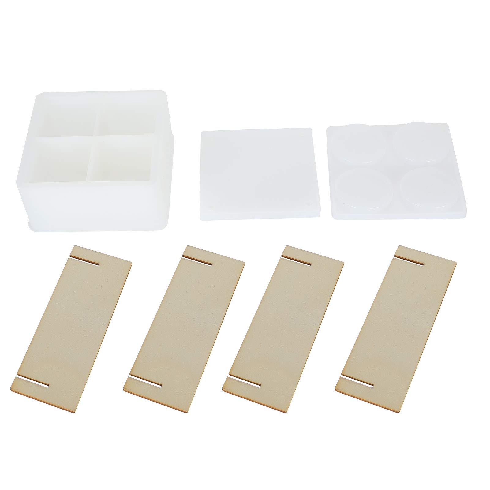 DIY Crystal Epoxy Silicone Mold - Box Resin Mold with Cover for Mirror Surface Storage, Jewelry & Home Decor - Perfect for Crafting, Gift Making & DIY Ornaments