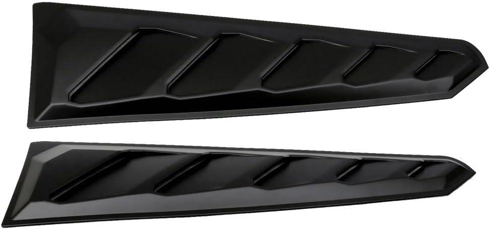 2016-2023 Chevy Camaro Rear Window Louvers - Black ABS Plastic Pair - Custom Fit for Camaro Coupe - Enhances Style & Sun Protection for Daily Driving & Car Shows