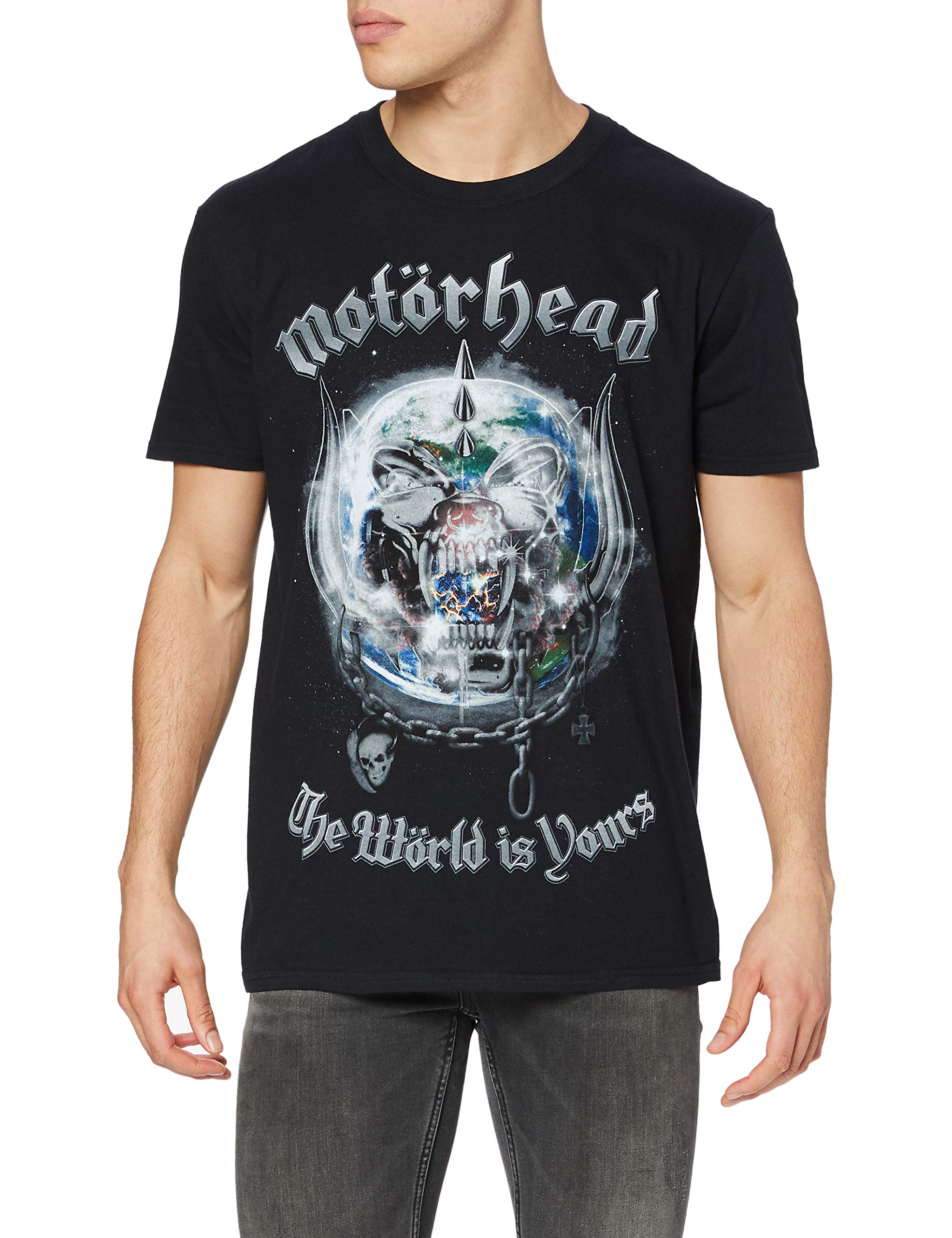 Motorhead The World Is Yours Album Graphic Men's T-Shirt Size L - Vintage Rock Band Tee for Concerts & Casual Wear