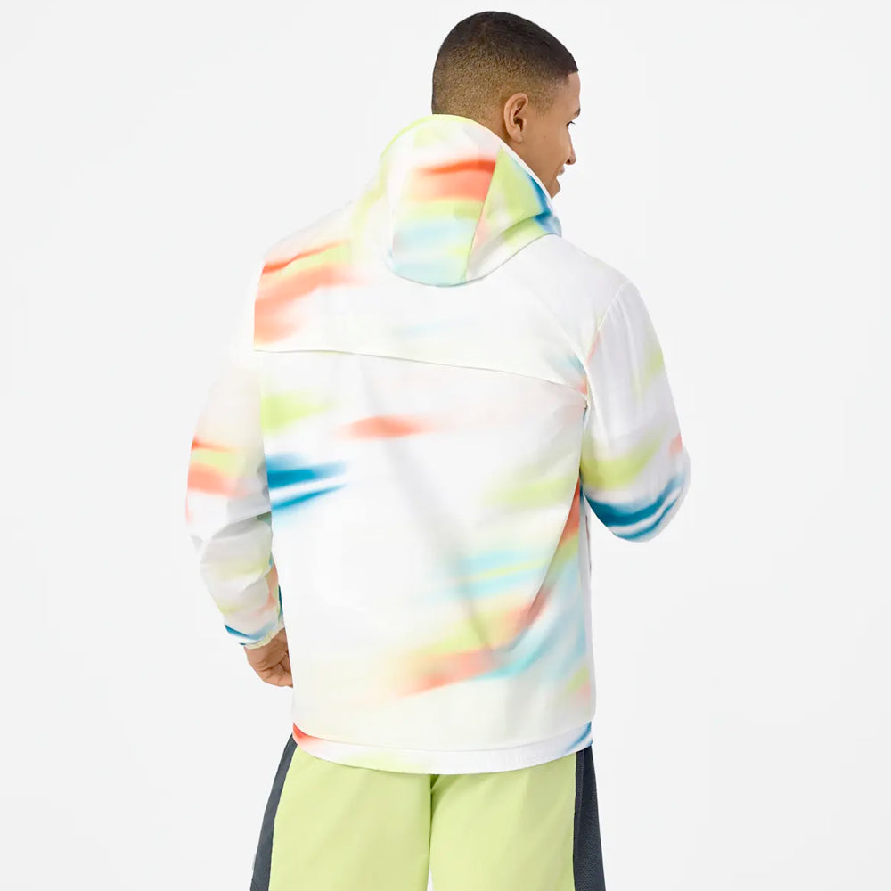 Men's Blur Print Jacket - Lightweight Waterproof Windbreaker for Running, Hiking & Outdoor Activities