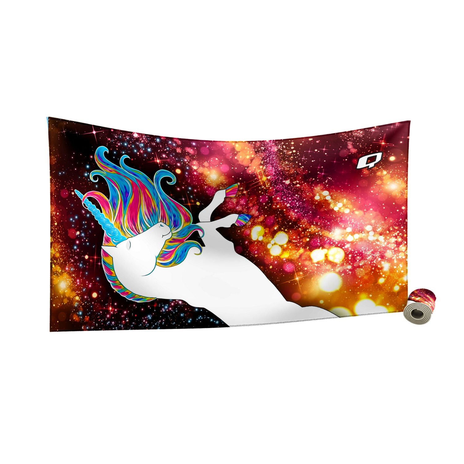 Premium Microfiber Swim Towel - Soft, Quick-Drying & Lightweight for Beach, Pool & Travel - Unicorn Design for Kids & Adults