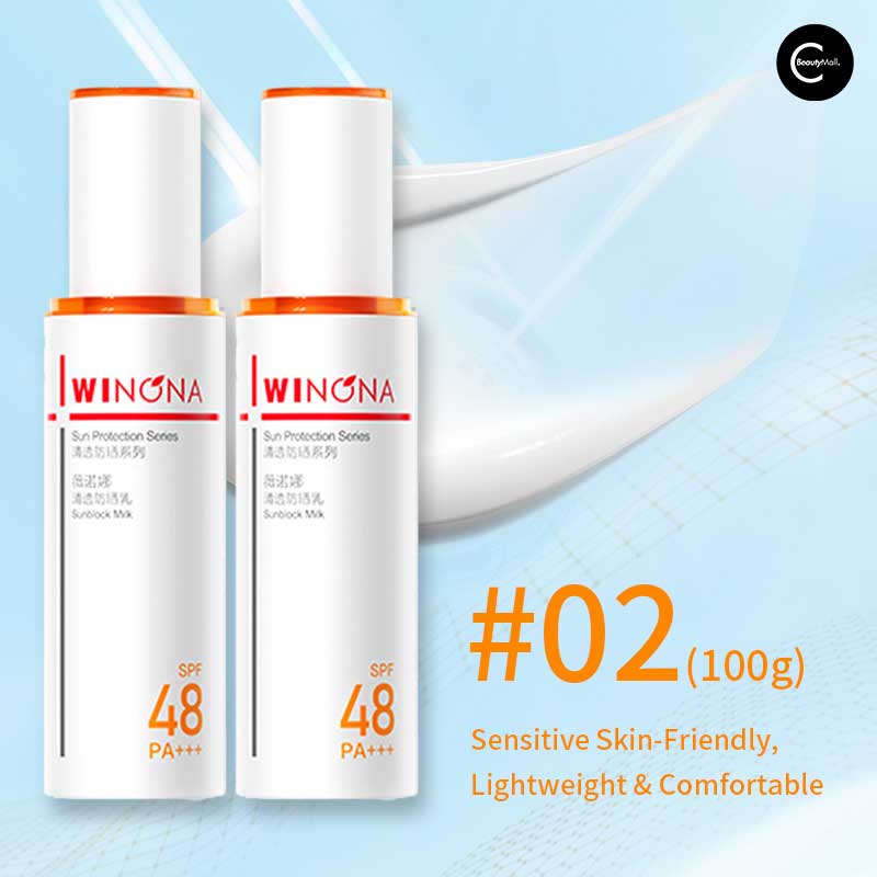 WINONA Ultra Light Sunscreen SPF 50+ PA+++ - Oil-Free Face Sunblock for Sensitive Skin - Daily Moisturizing Protection for Outdoor Activities & Beach Days