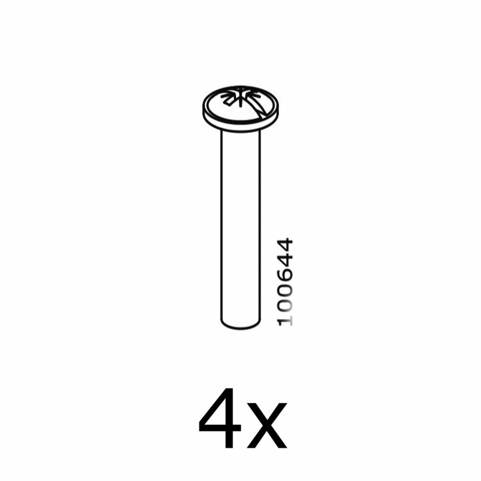 IKEA Furniture Hardware Fittings - Nuts Part #100644 (4 Pack) - Replacement Fasteners for DIY Assembly & Repair - Perfect for Bed Frames, Cabinets & Shelves