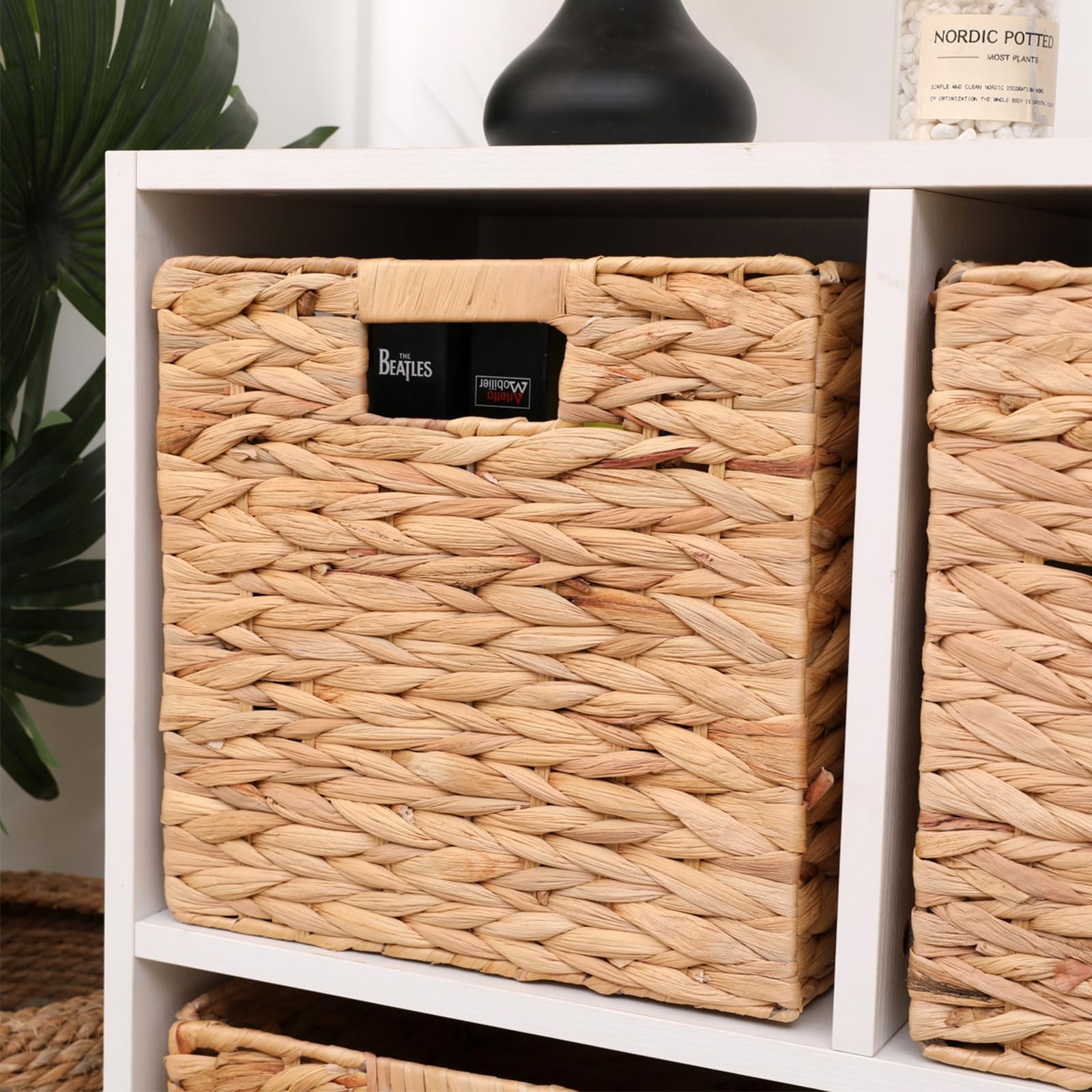 Water Hyacinth Storage Baskets Set of 4 - 11.2