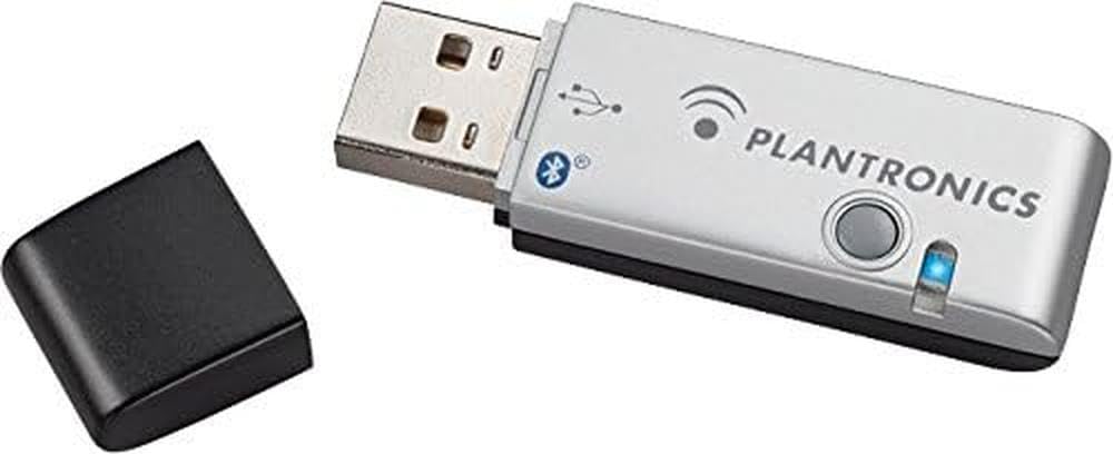 Plantronics BUA-100 Bluetooth USB Adapter for PC & Laptop - Wireless Audio Streaming, Hands-Free Calling - Perfect for Home Office, Online Meetings & Gaming