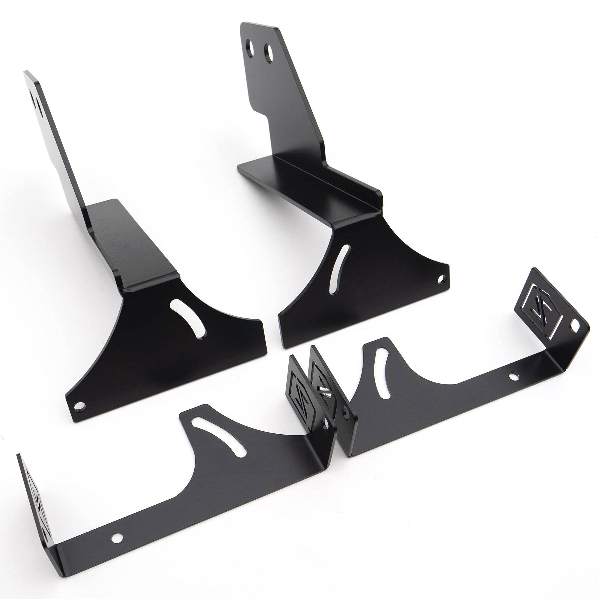 2014-2018 Chevrolet Silverado 1500 Rear Bumper LED Light Mounting Bracket - Fits ZROADZ 6 Inch LED Lights (Lights Not Included) - Heavy Duty Black Powder Coated - Off Road Lighting Accessory for Truck & SUV - PN Z382082