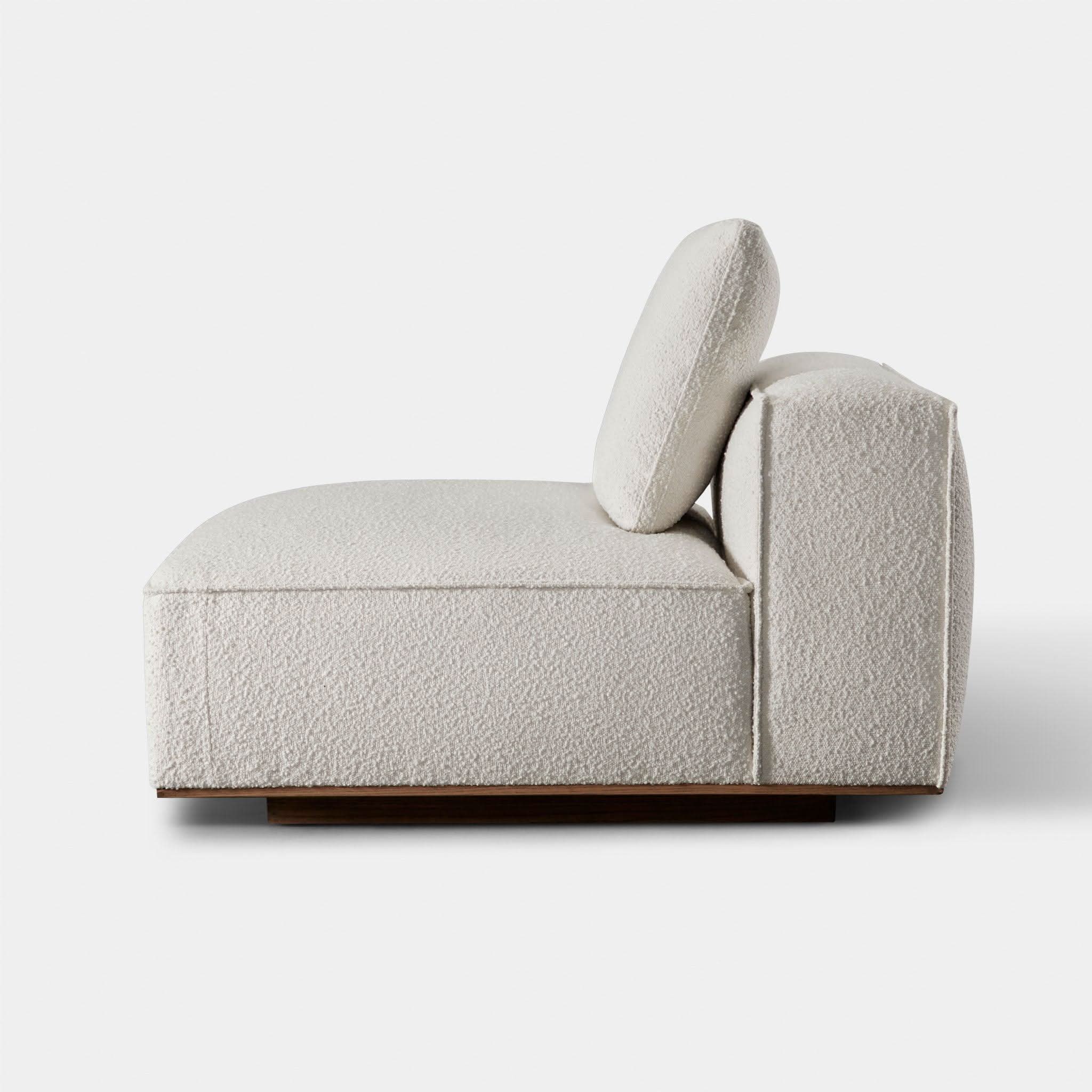 Stylish Santorini Armless Single Chair - Perfect for Living Room, Bedroom, or Office Decor | Modern Accent Seating for Home & Workspace