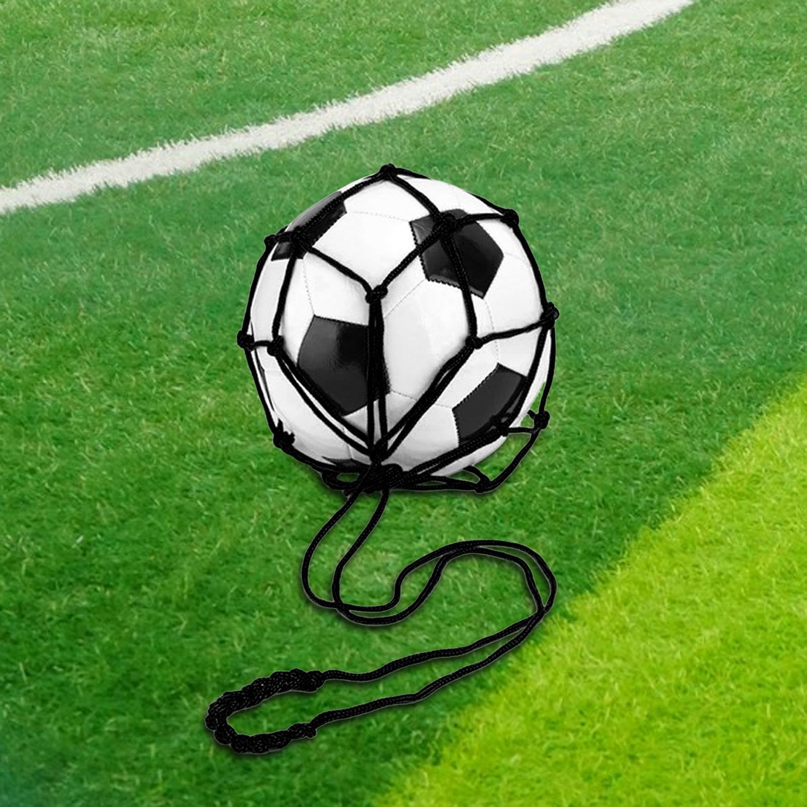 Best Soccer Kick Trainer - Durable Nylon Football Training Aid with Elastic Ball Net for Practice & Drills | Perfect for Youth & Adult Soccer Players