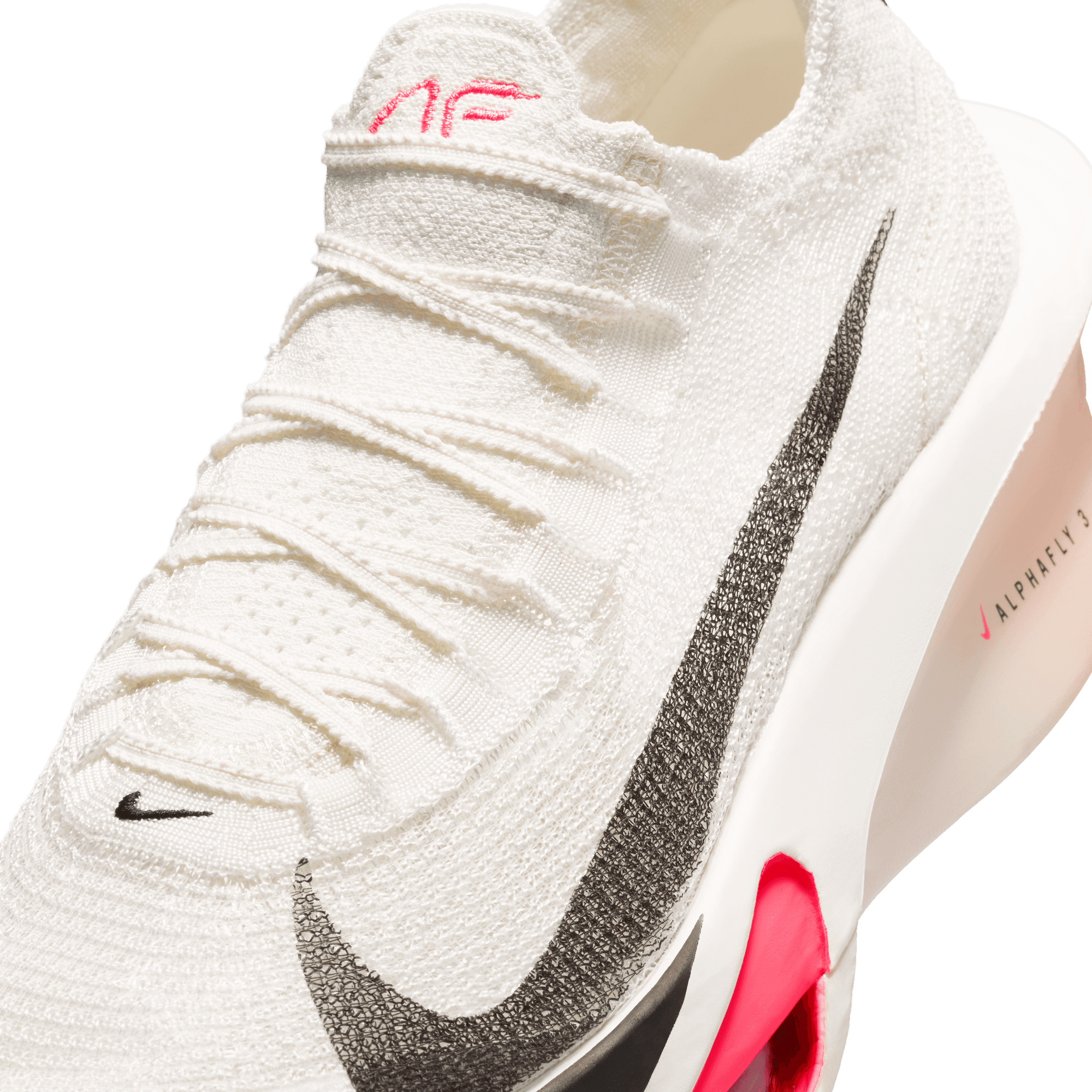 Nike Men's Alphafly 3 Running Shoes - Size 10.3 in Sail/Black Crimson Tint Guava Ice | Lightweight Cushioned Road Racing Sneakers for Marathon Training & Competitive Running