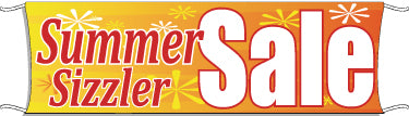 Large Outdoor Banner for Summer Sales - Durable & Weatherproof Promotional Sign for Events, Parties & Storefronts