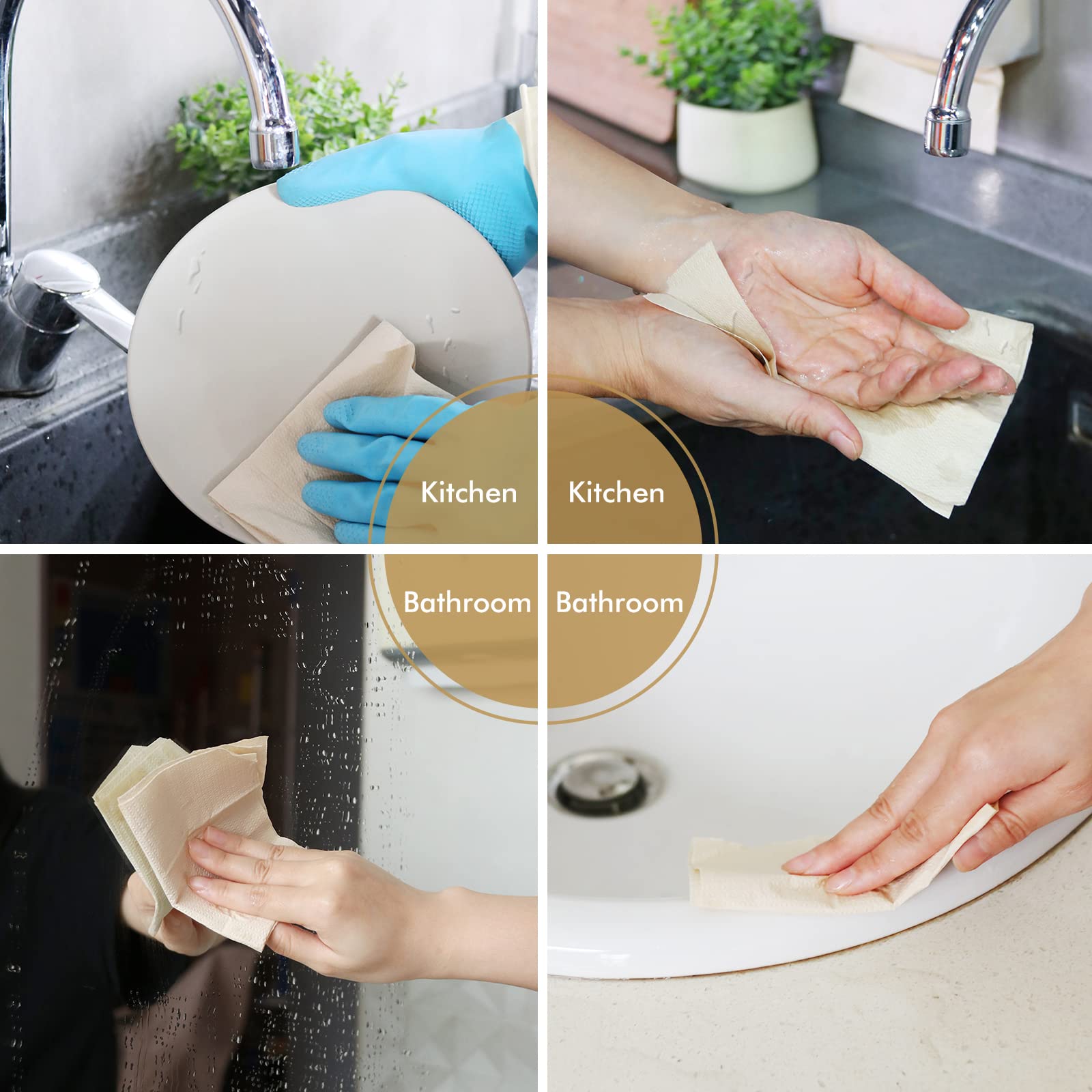 DrDirt Multifold Paper Towels - 110 Sheets per Pack, 5-Fold Absorbent Hand Towels (18 Packs/Case) | Ideal for Restaurants, Offices & Home Kitchens