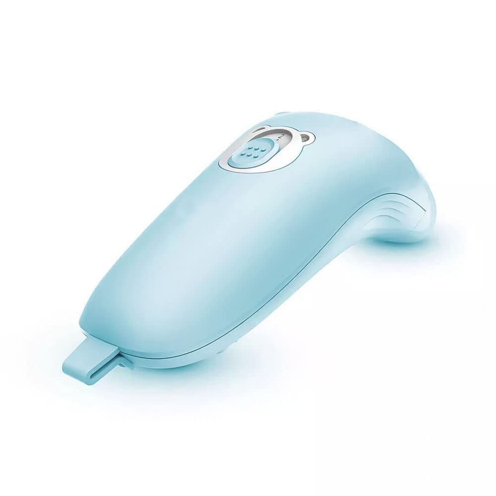 Electric Nail Clipper for Adults & Babies - Safe Rechargeable Nail Trimmer with LED Light for Manicure Pedicure - Gentle Nail Care Tool (Blue) | Perfect for Home Travel & Newborn Grooming