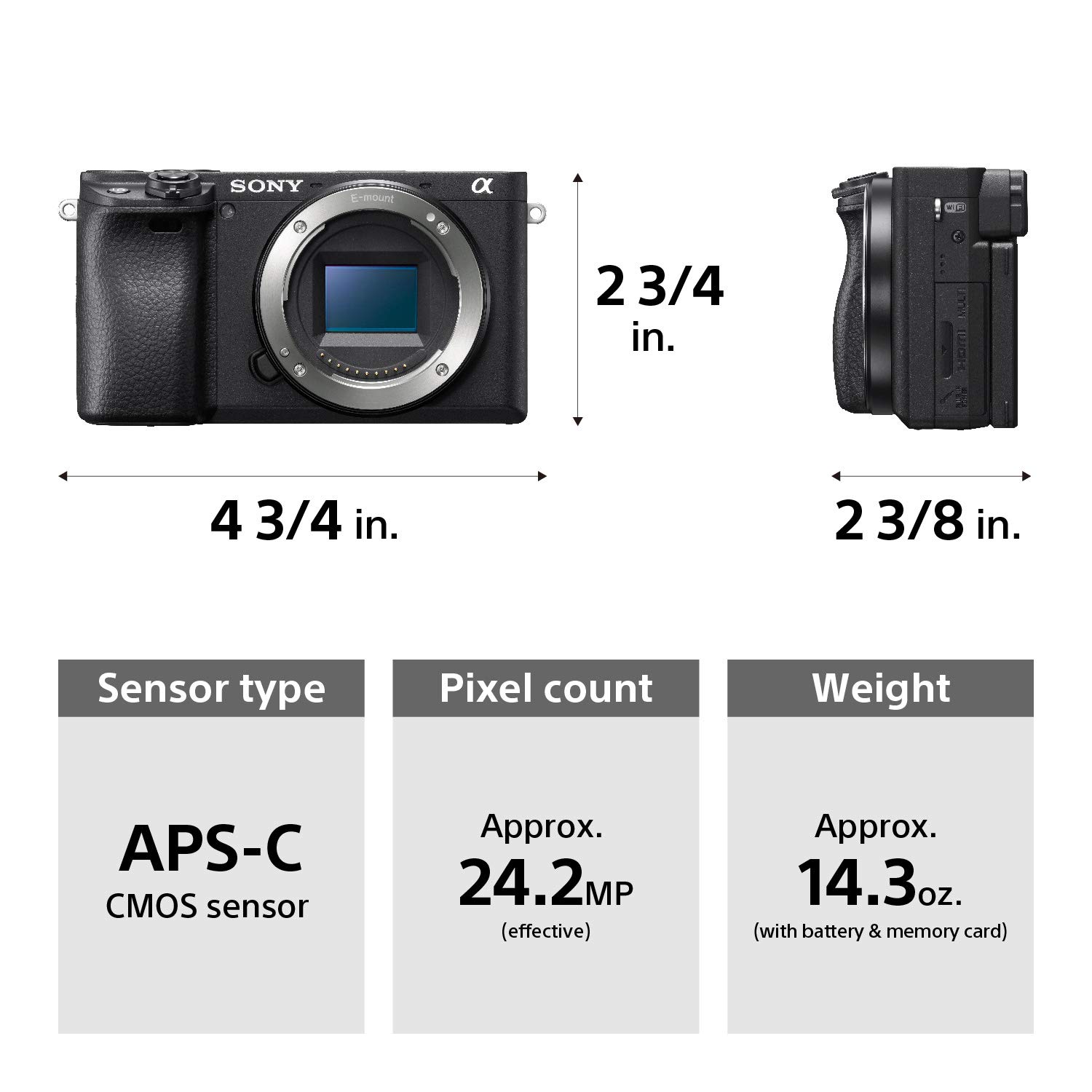 Sony Alpha a6400 Mirrorless Digital Camera with 18-135mm Lens | 24.2MP APS-C Sensor, 4K Video, Real-Time Eye AF & Flip Screen | E-Mount Compatible for Vlogging, Travel & Street Photography (ILCE-6400M/B)