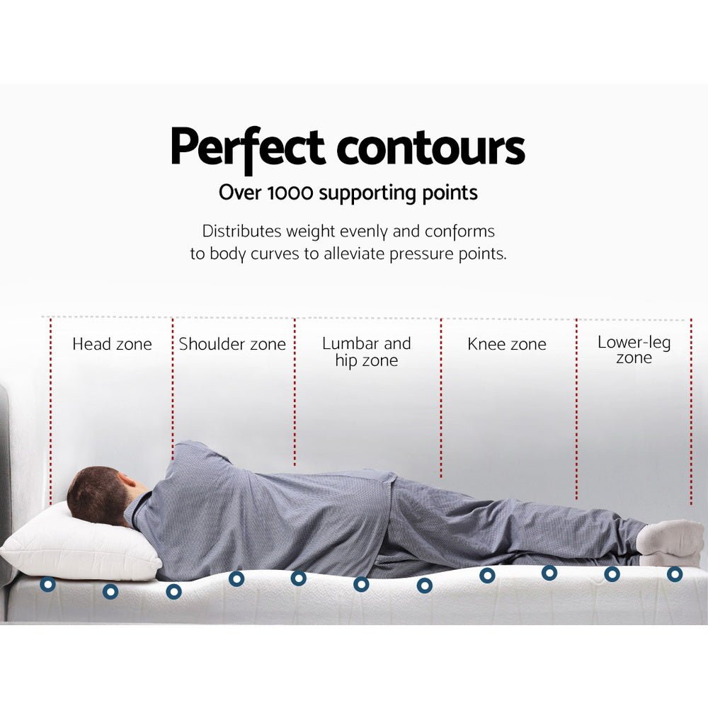 Cool Gel Memory Foam Mattress Topper with Bamboo Cover - 8cm Thick, Double Size for Back Pain Relief & Pressure Relief - Perfect for Hot Sleepers, Bedroom Comfort Upgrade & Guest Bed Enhancement