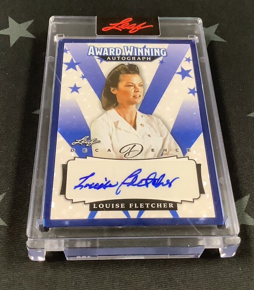 2023 Louise Fletcher Leaf Pop Century Decadence Award-Winning Autograph Card #1/8 - Perfect for Collectors, Fans & Memorabilia Displays