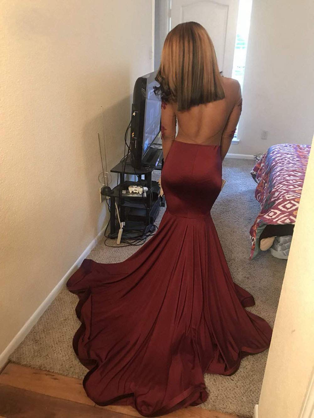 Elegant Women's Mermaid Lace Prom Dresses with Illusion Long Sleeves - Formal Evening Gown for Homecoming, Quinceañera, Wedding & Special Occasions