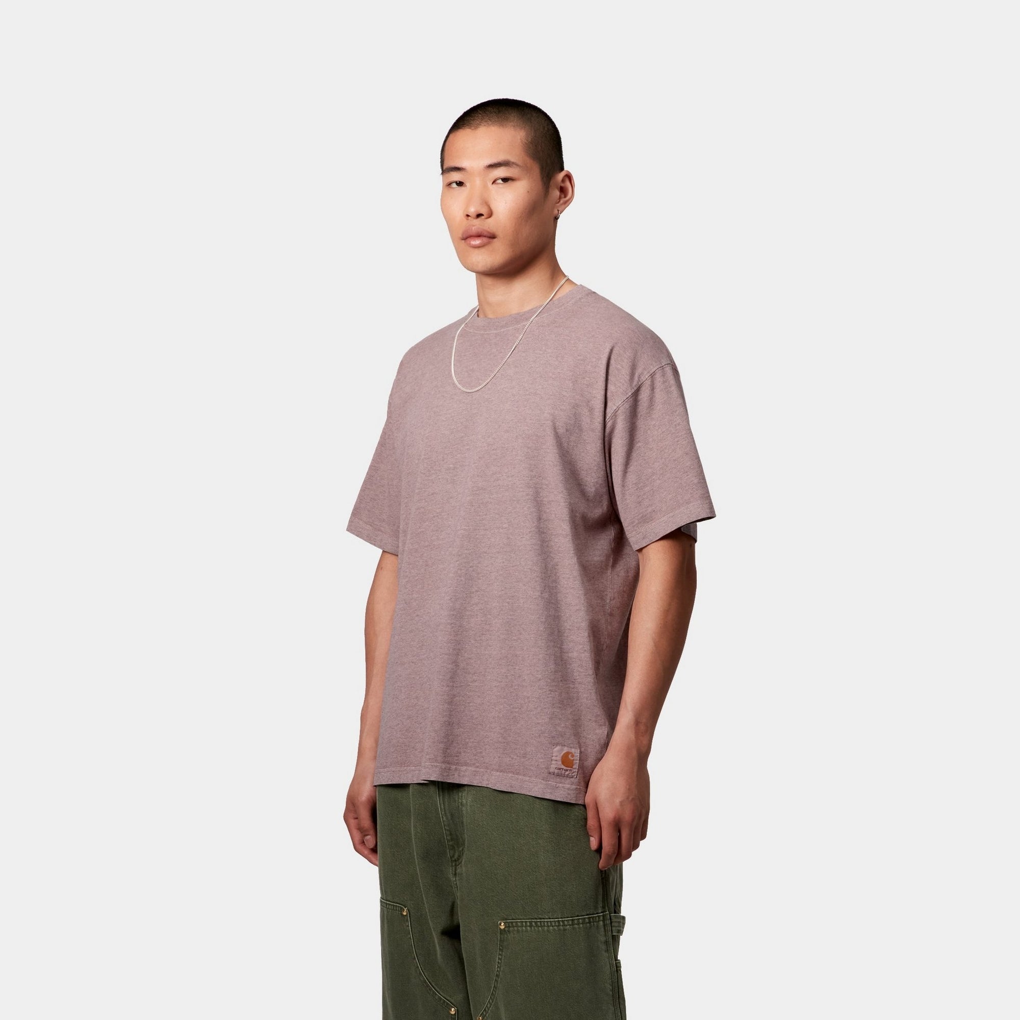 Premium Caspian Cotton T-Shirt for Men | Soft Heather Gray Tee for Casual Wear & Everyday Comfort
