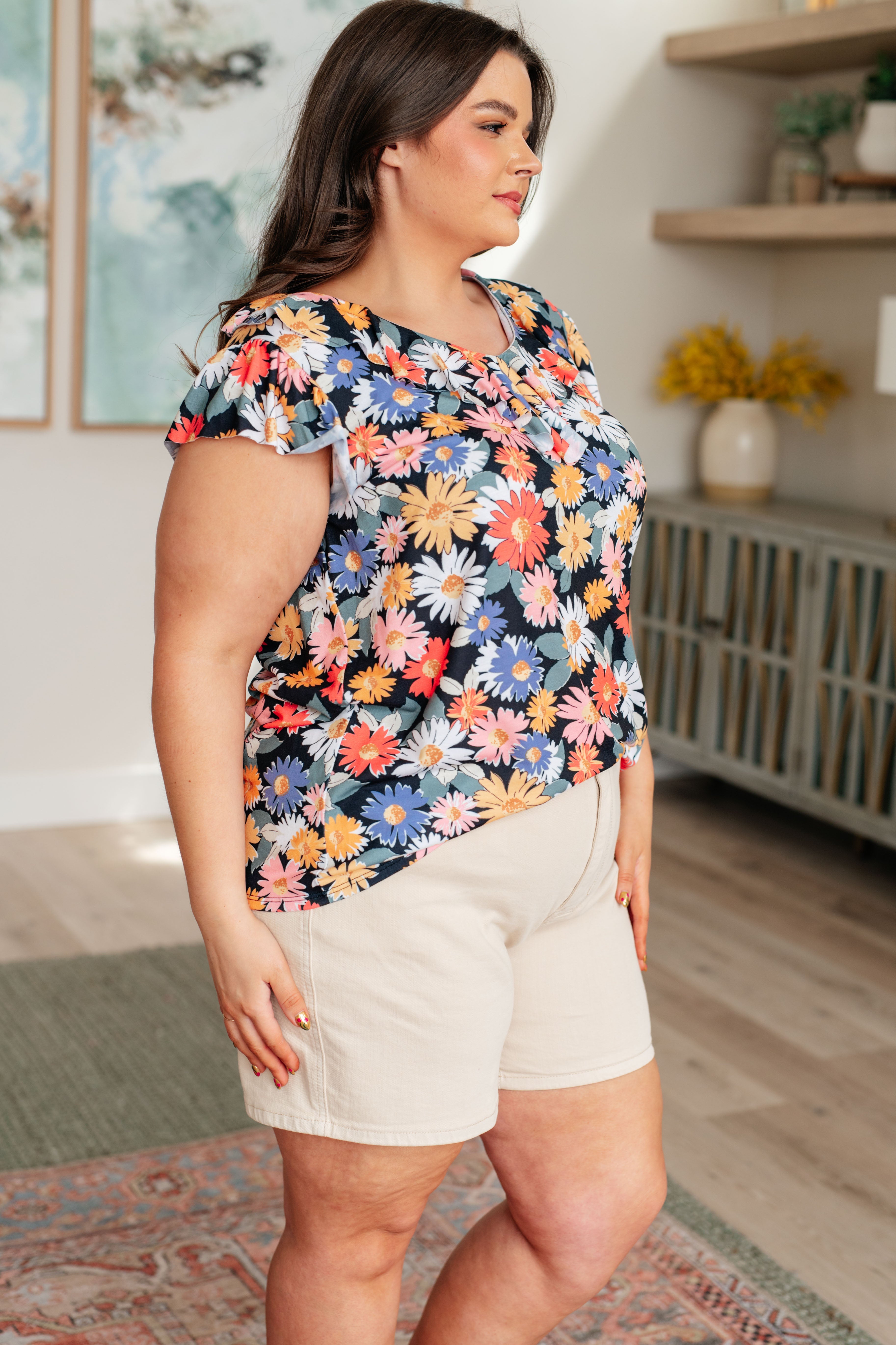 Floral Print Women's Blouse - Elegant Floral Top for Spring & Summer | Perfect for Casual Outings, Office Wear & Date Nights