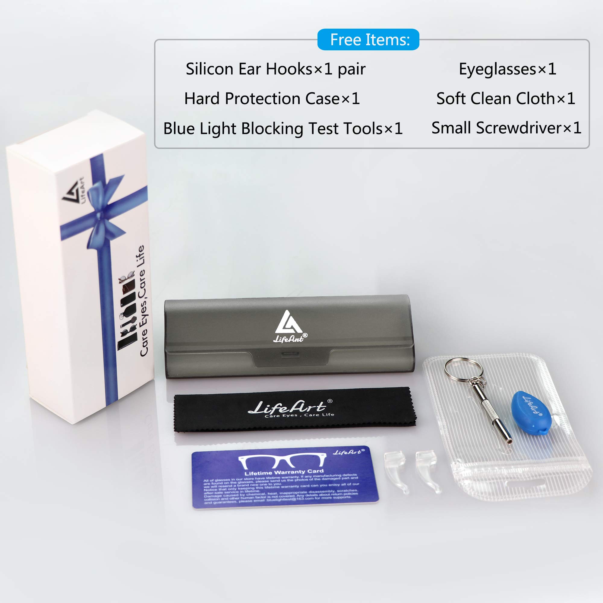 Blue Light Blocking Glasses for Computer & Gaming - Anti Eyestrain for Work & Screen Time